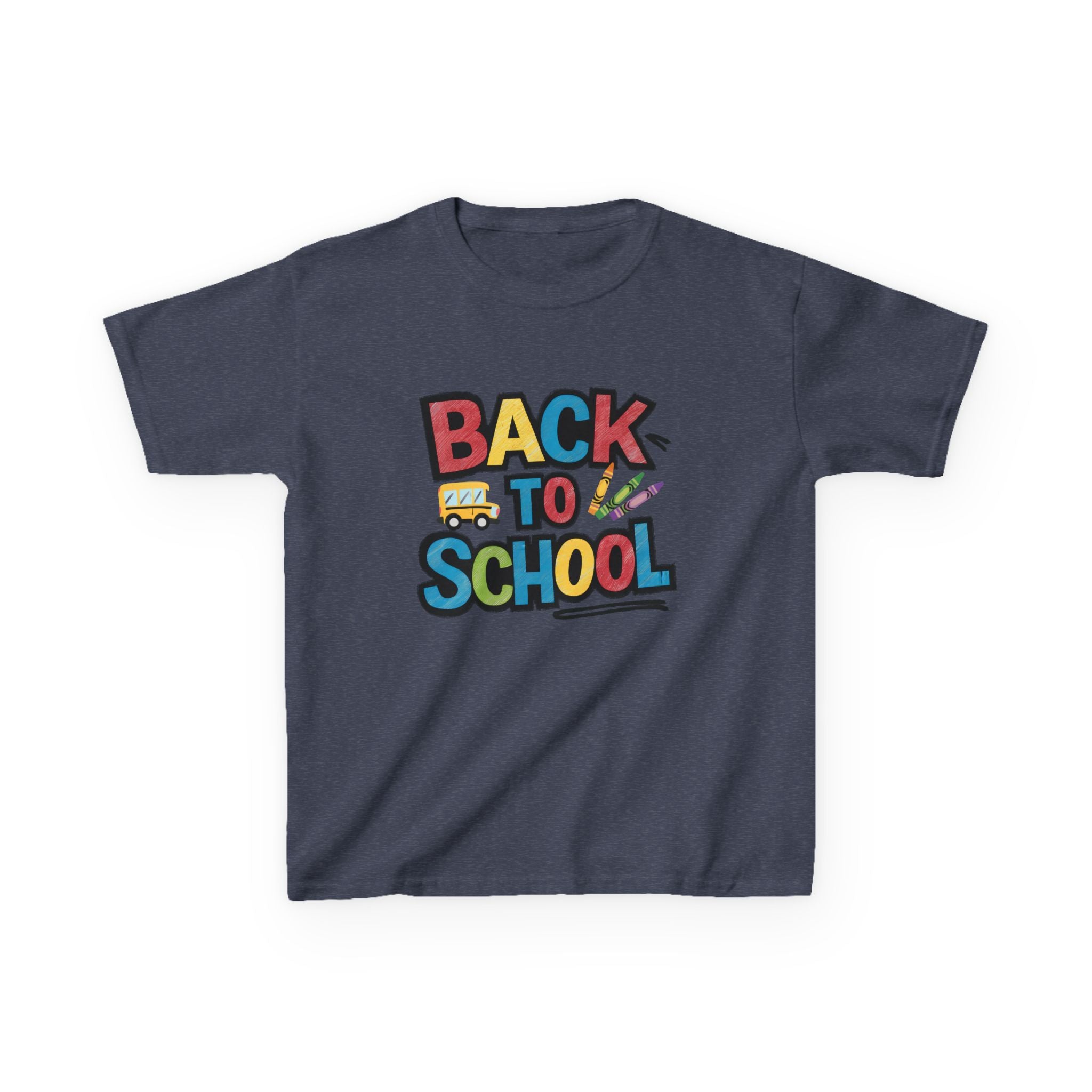 Back to School Kids T-Shirt — Colorful Retro School Design