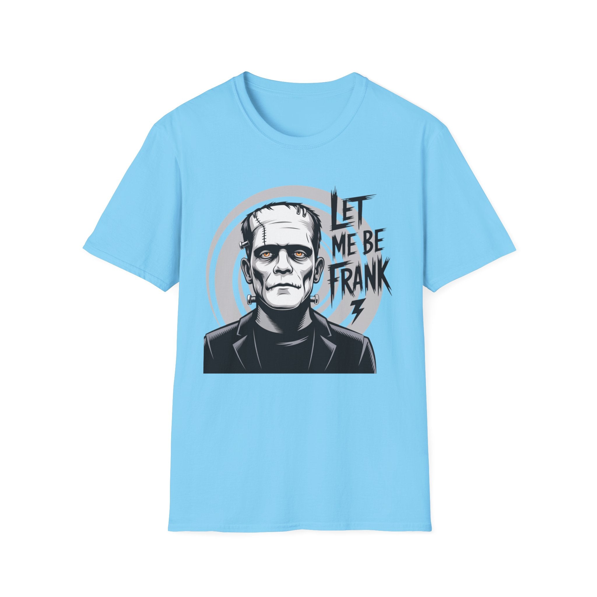 Frankenstein Monster Graphic T-Shirt — "Let Me Be Frank" Halloween Tee