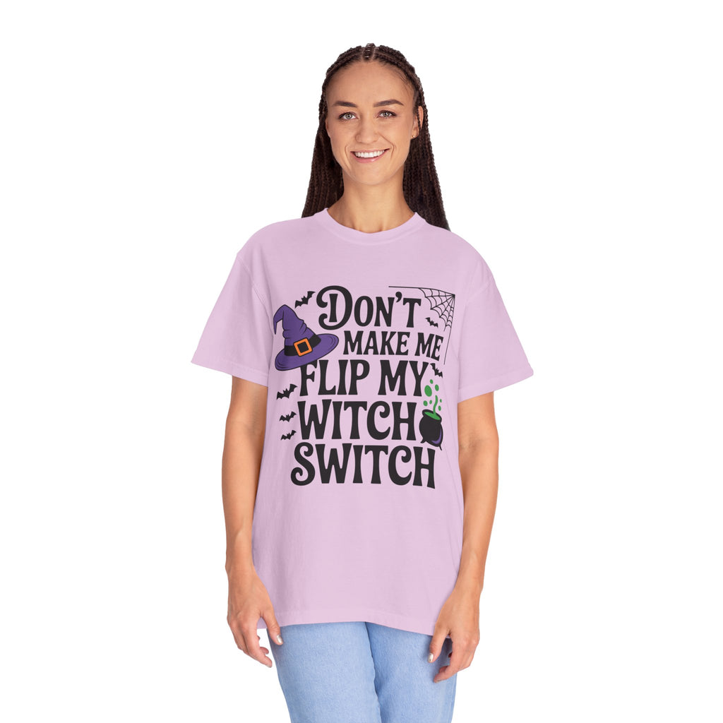 Halloween T-Shirt: "Don't Make Me Flip My Witch Switch" Graphic Tee