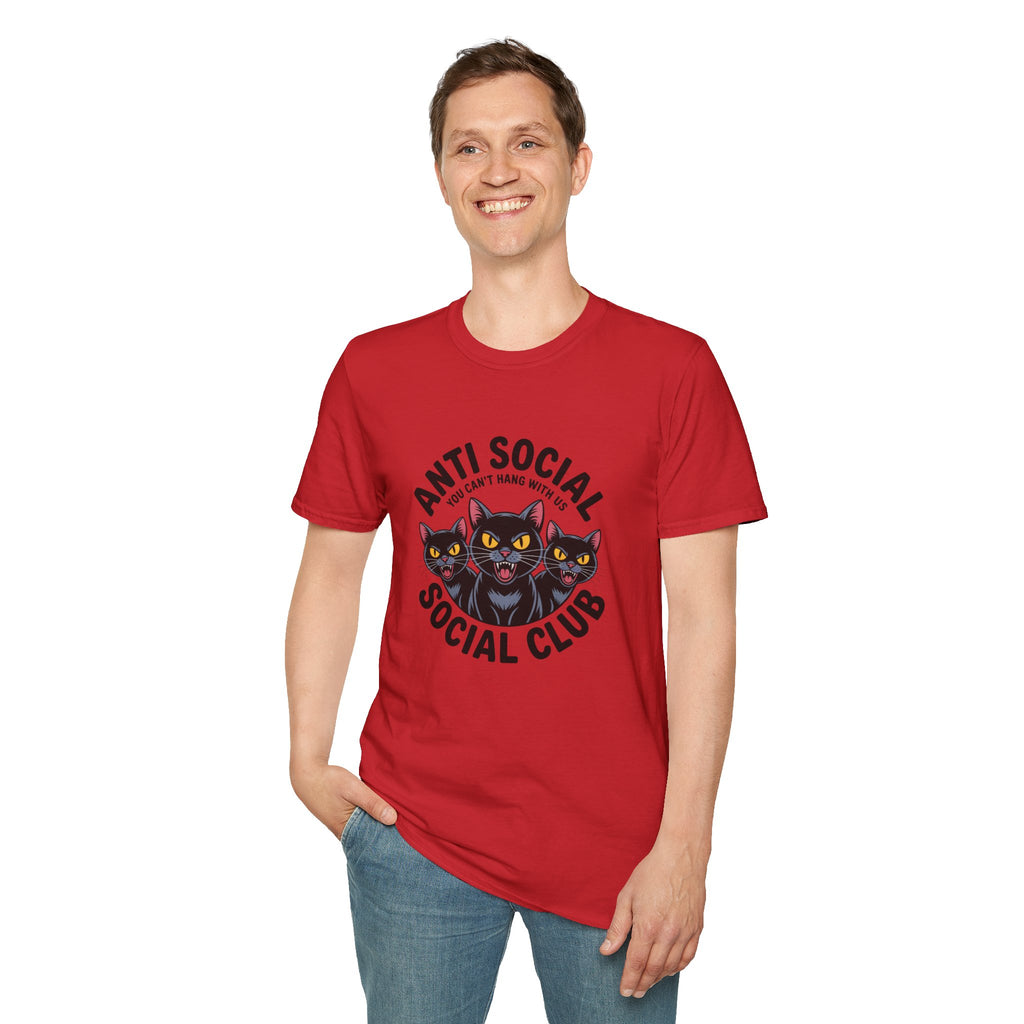Anti Social Social Club Cat T-Shirt — "You Can't Hang With Us" Graphic Tee
