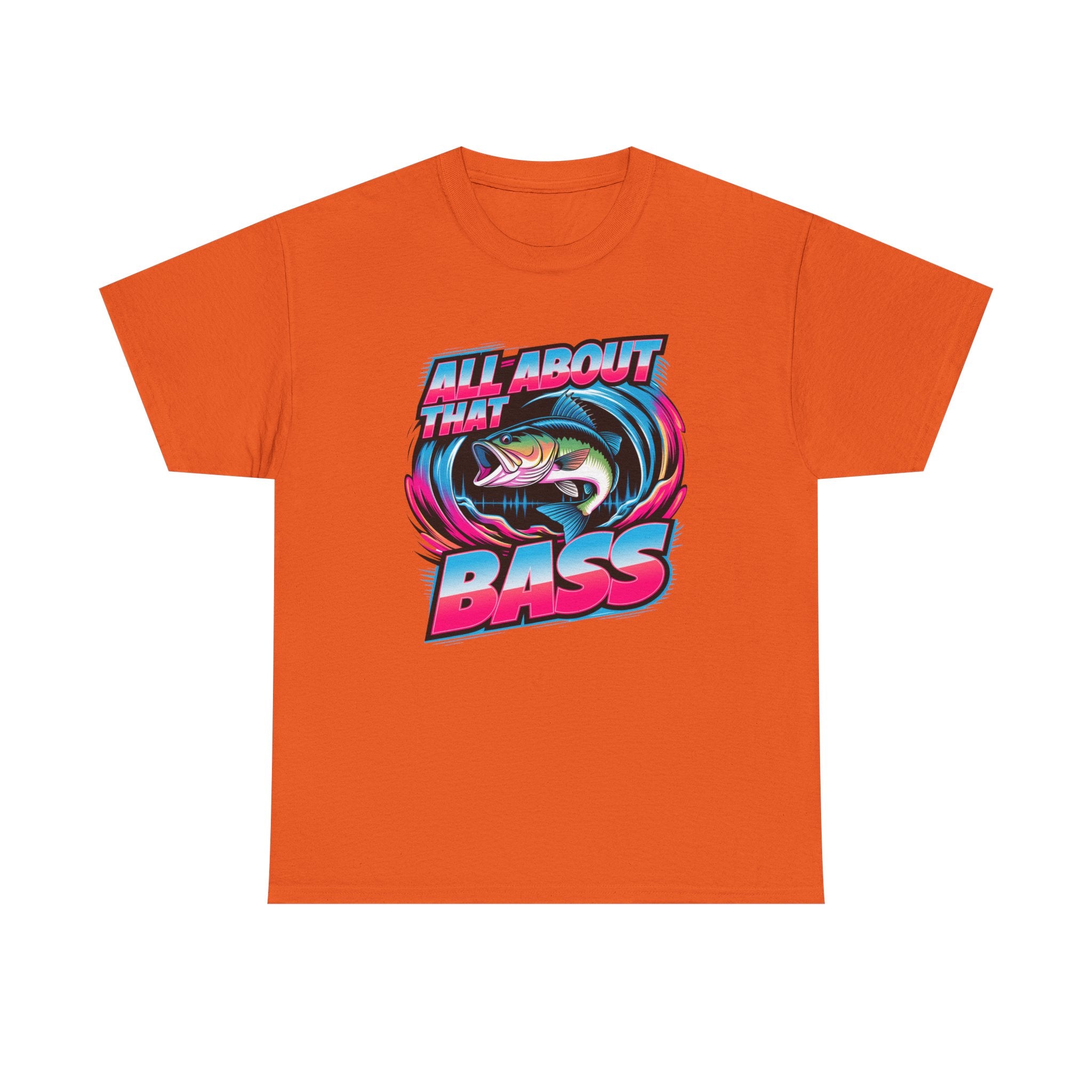 Bass Fishing T-Shirt — "All About That Bass" Retro Graphic Tee