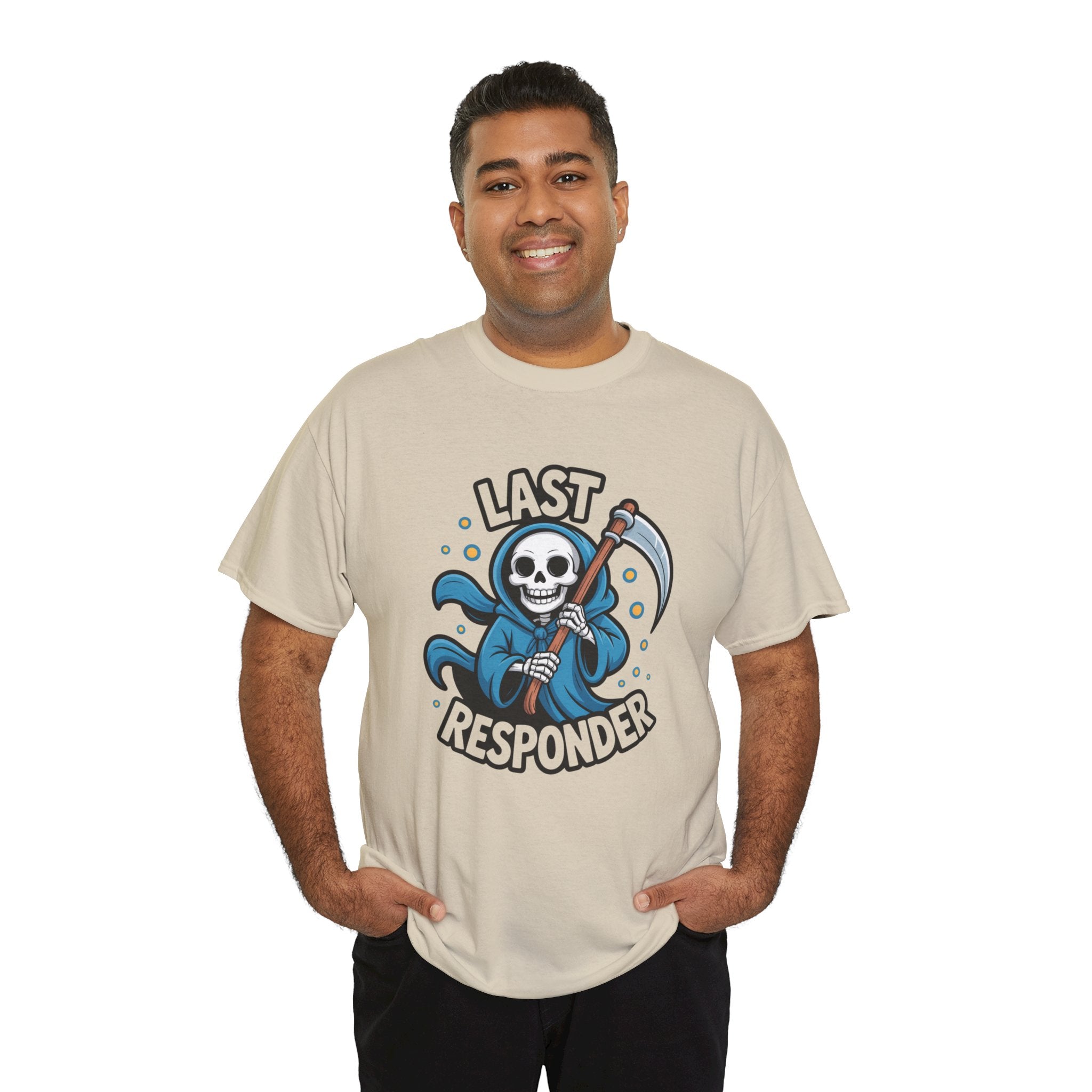 T-Shirt — "Last Responder" Grim Reaper Graphic Tee