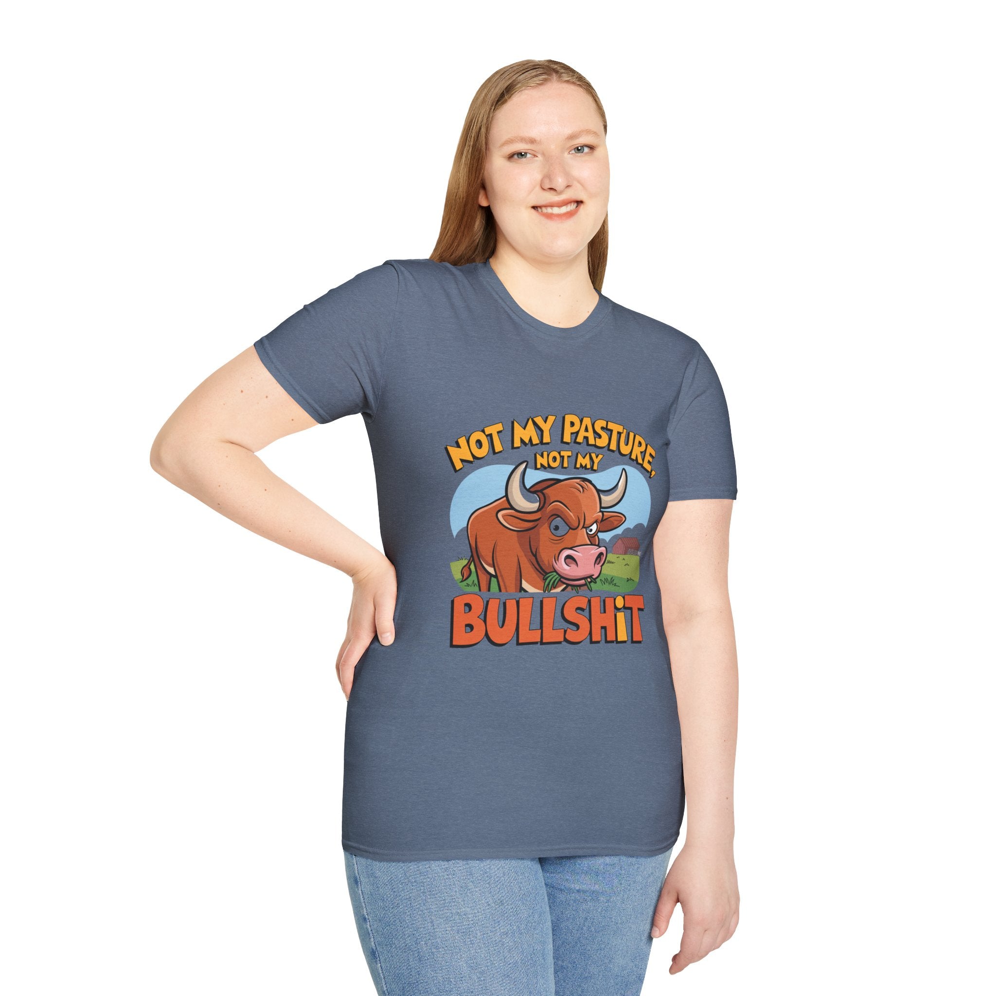 Not My Pasture Not My Bullshit T-Shirt — Funny Cow Graphic Tee