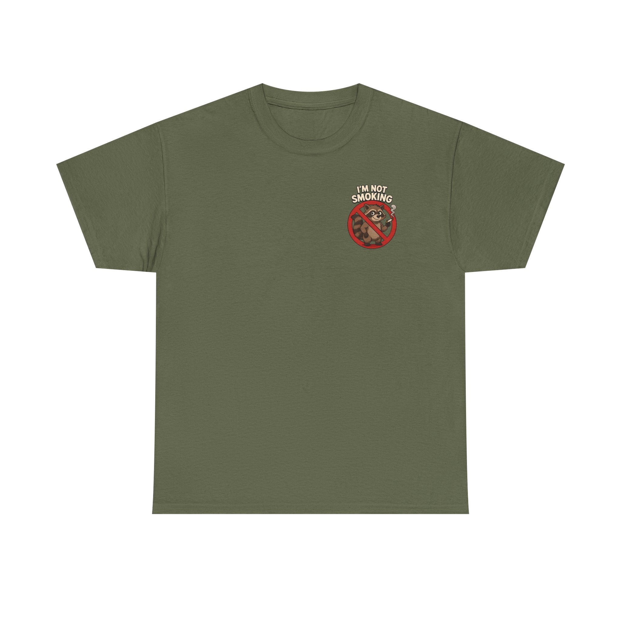 Graphic Tee — "What Are You Looking At?" Raccoon Illustration T-Shirt