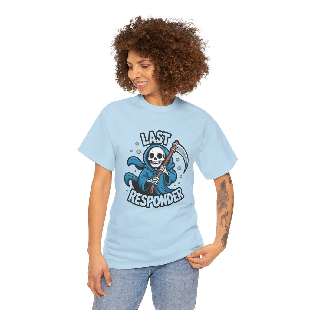 T-Shirt — "Last Responder" Grim Reaper Graphic Tee
