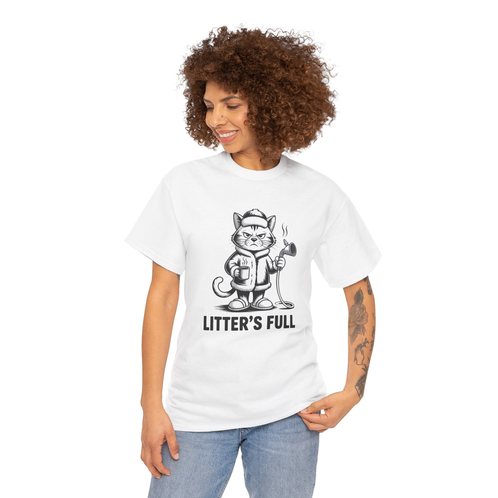 Cat Litter's Full Tee — Funny Cat Graphic T-Shirt