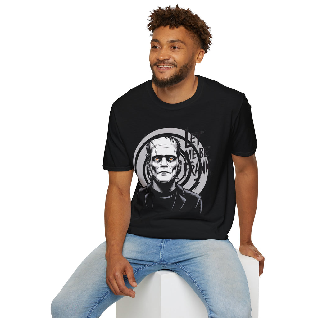 Frankenstein Monster Graphic T-Shirt — "Let Me Be Frank" Halloween Tee