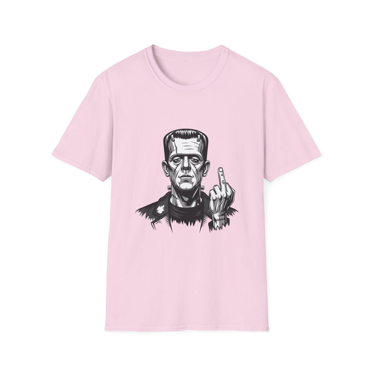 Frankenstein Middle Finger T-Shirt — Funny Gothic Monster Tee