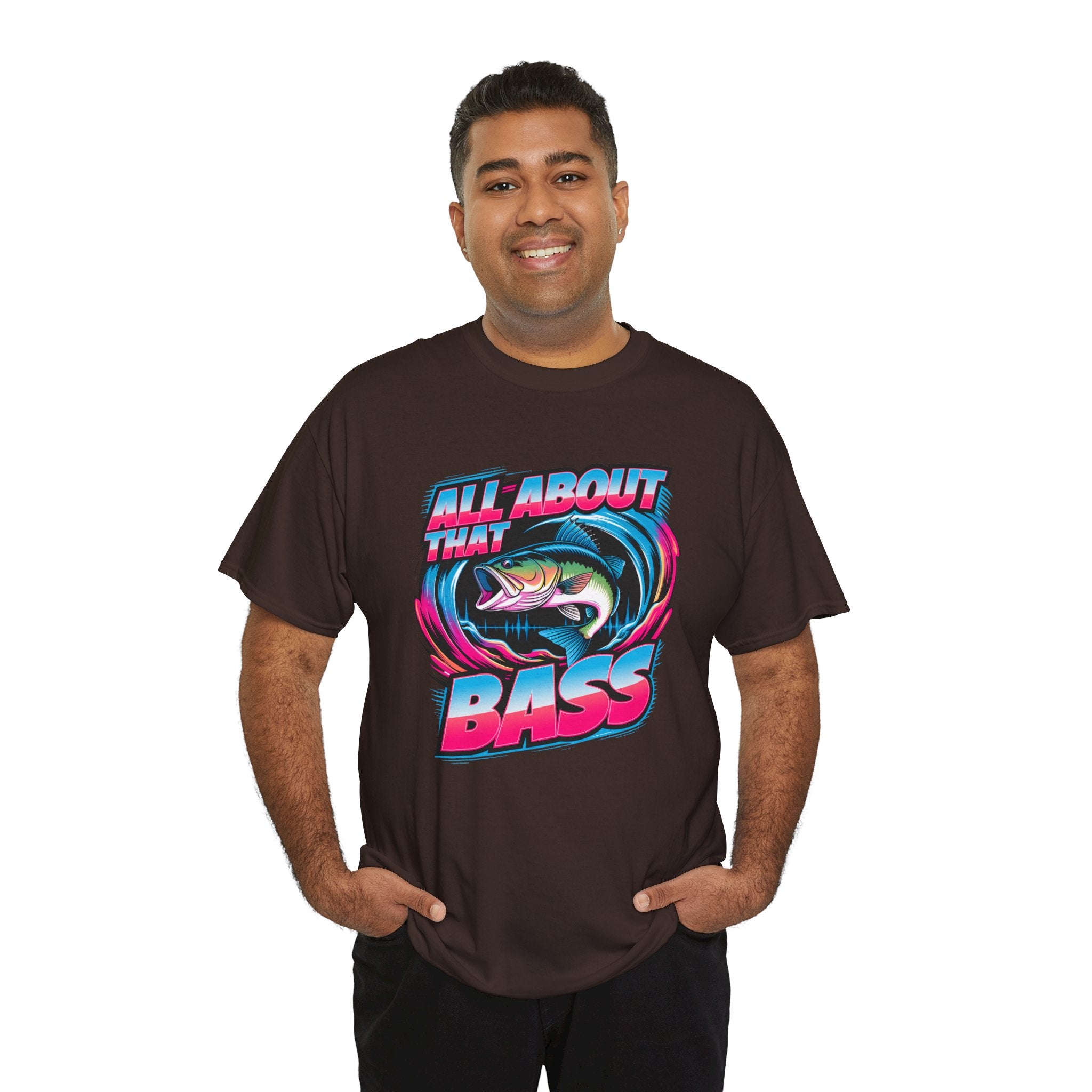 Bass Fishing T-Shirt — "All About That Bass" Retro Graphic Tee