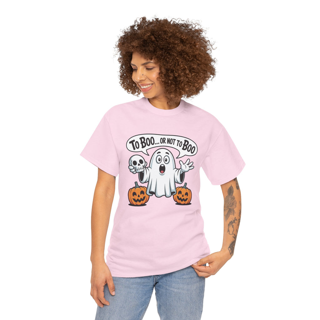 Halloween Ghost Tee - "To Boo... or Not to Boo" Cute Spooky Graphic T-Shirt