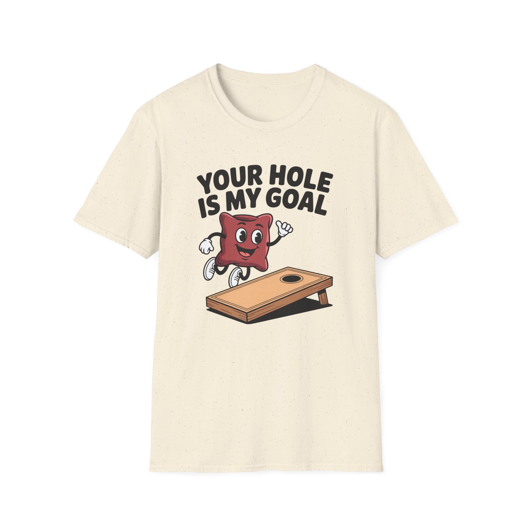 Cornhole Game T‑Shirt — "Your Hole Is My Goal" Funny Cornhole Tee