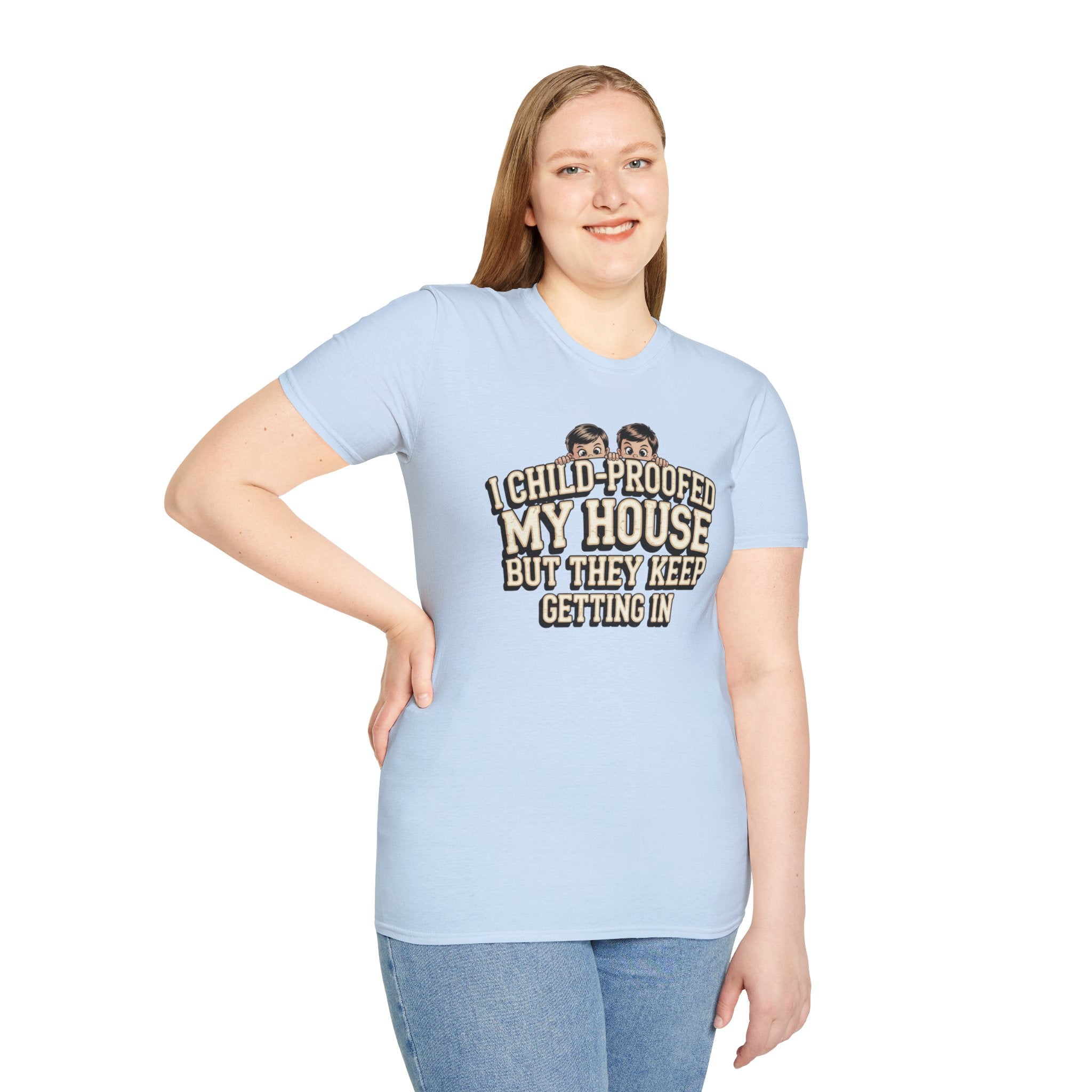 Funny Mom T-Shirt — I Child-Proofed My House Parenting Humor Gift Tee for Moms