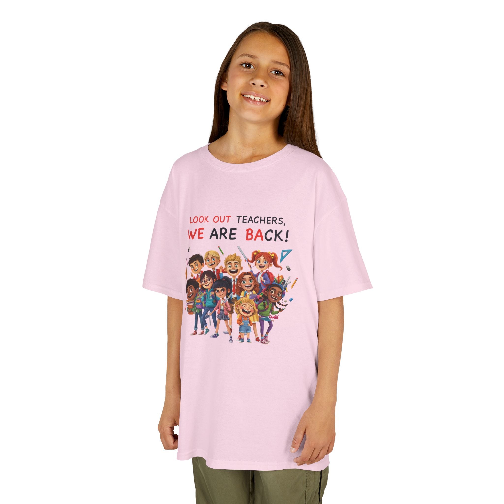 Kids T‑Shirt — "Look Out Teachers, We Are Back!" Back-to-School Graphic Tee