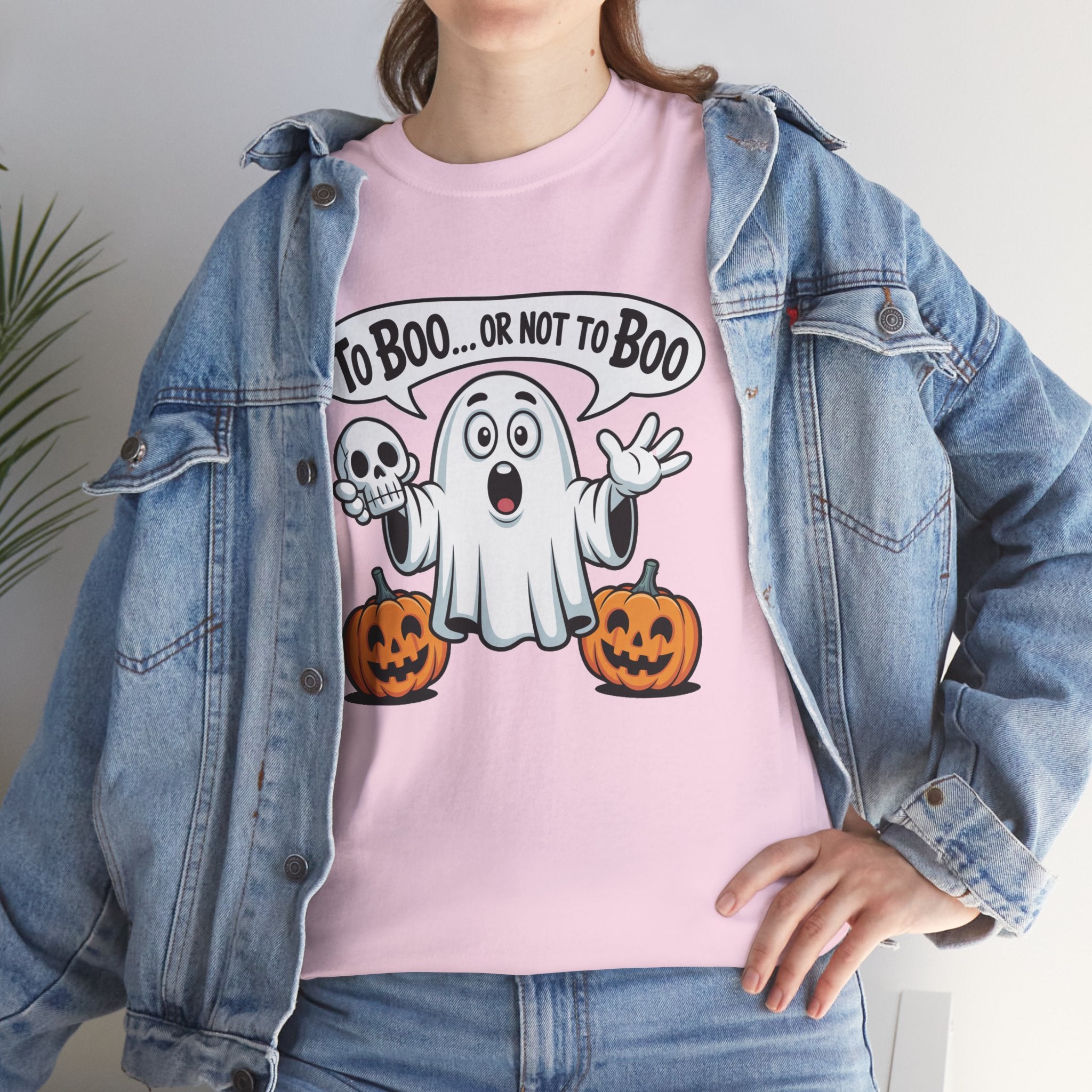 Halloween Ghost Tee - "To Boo... or Not to Boo" Cute Spooky Graphic T-Shirt