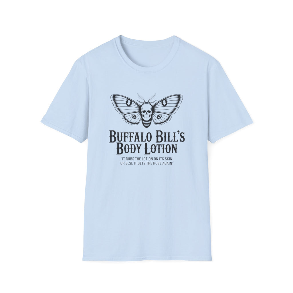 Buffalo Bill’s Body Lotion Graphic T-Shirt — Moth Skull Vintage Horror Tee