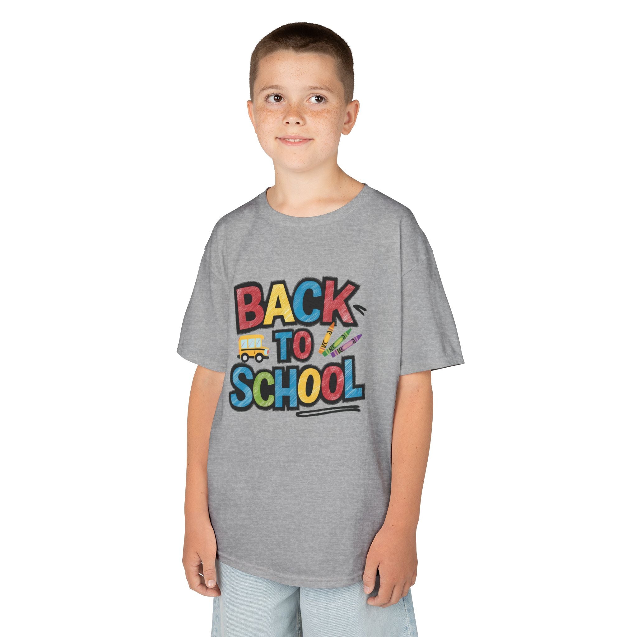 Back to School Kids T-Shirt — Colorful Retro School Design