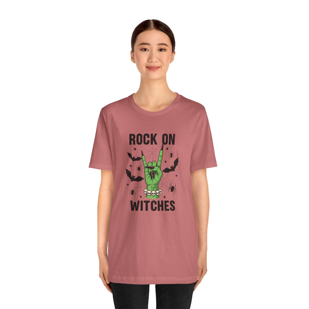 Rock On Witches T-Shirt — Halloween Witch Hand Graphic Tee