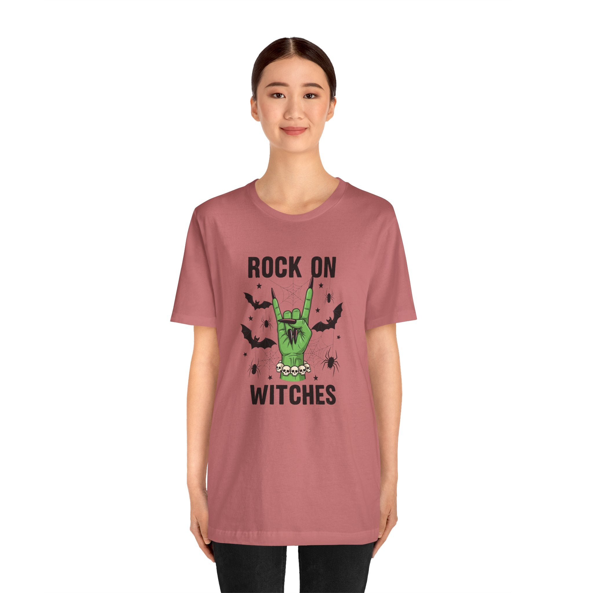 Rock On Witches T-Shirt — Halloween Witch Hand Graphic Tee