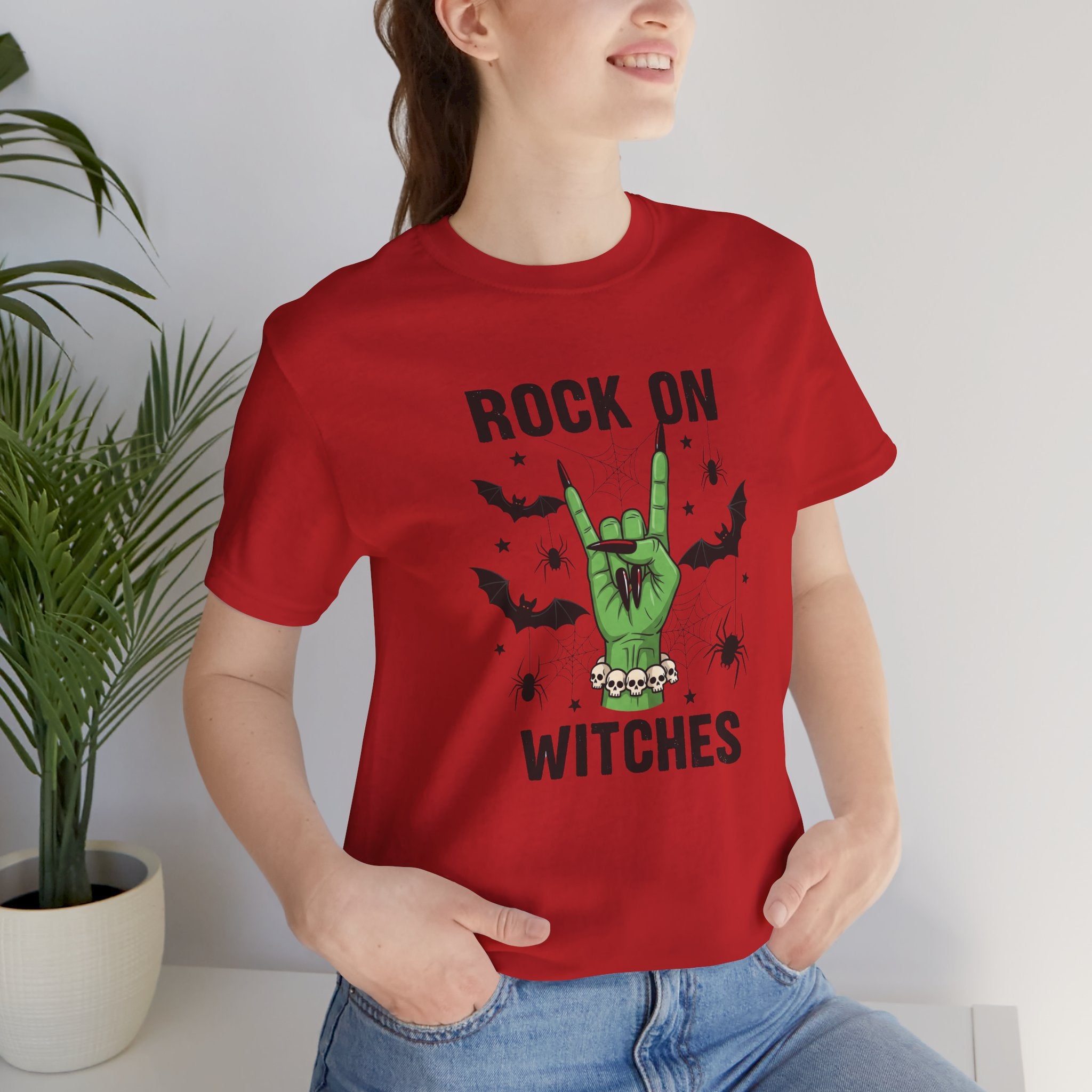 Rock On Witches T-Shirt — Halloween Witch Hand Graphic Tee
