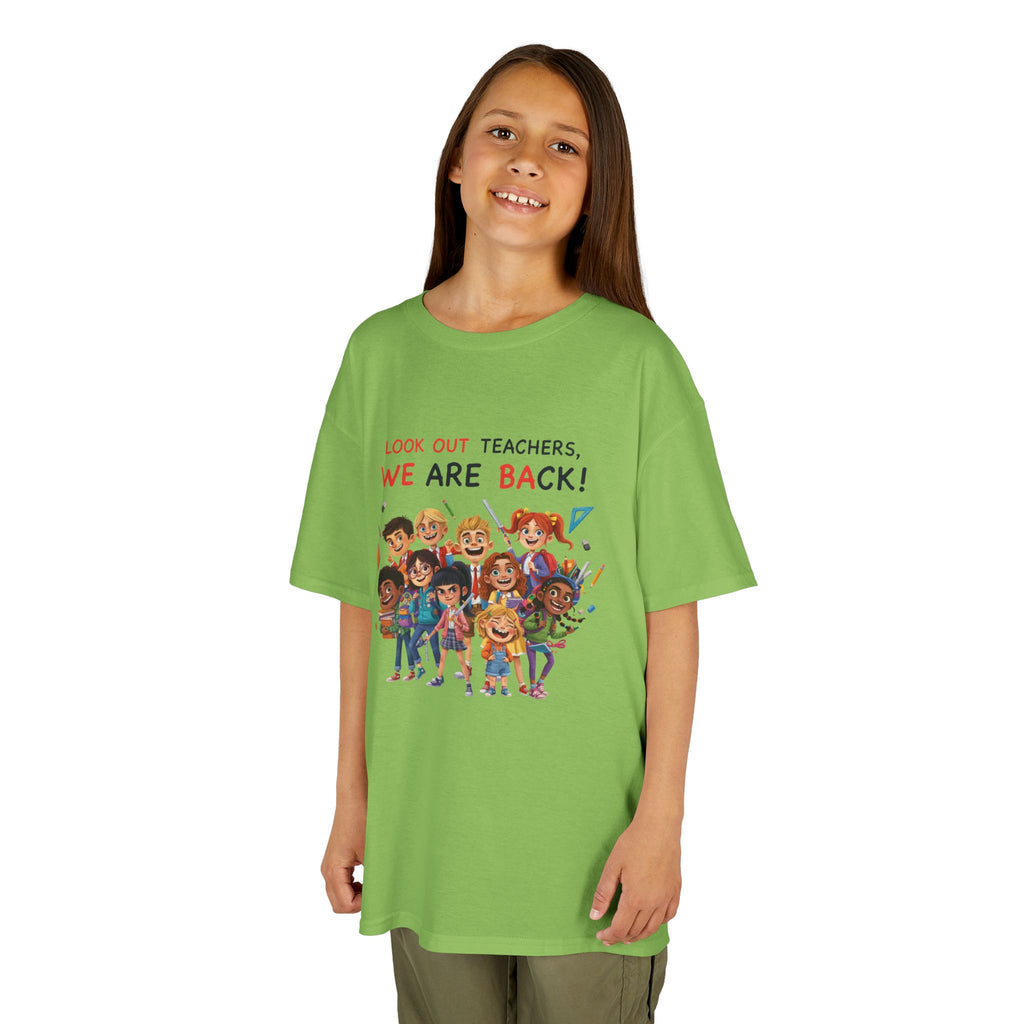 Kids T‑Shirt — "Look Out Teachers, We Are Back!" Back-to-School Graphic Tee