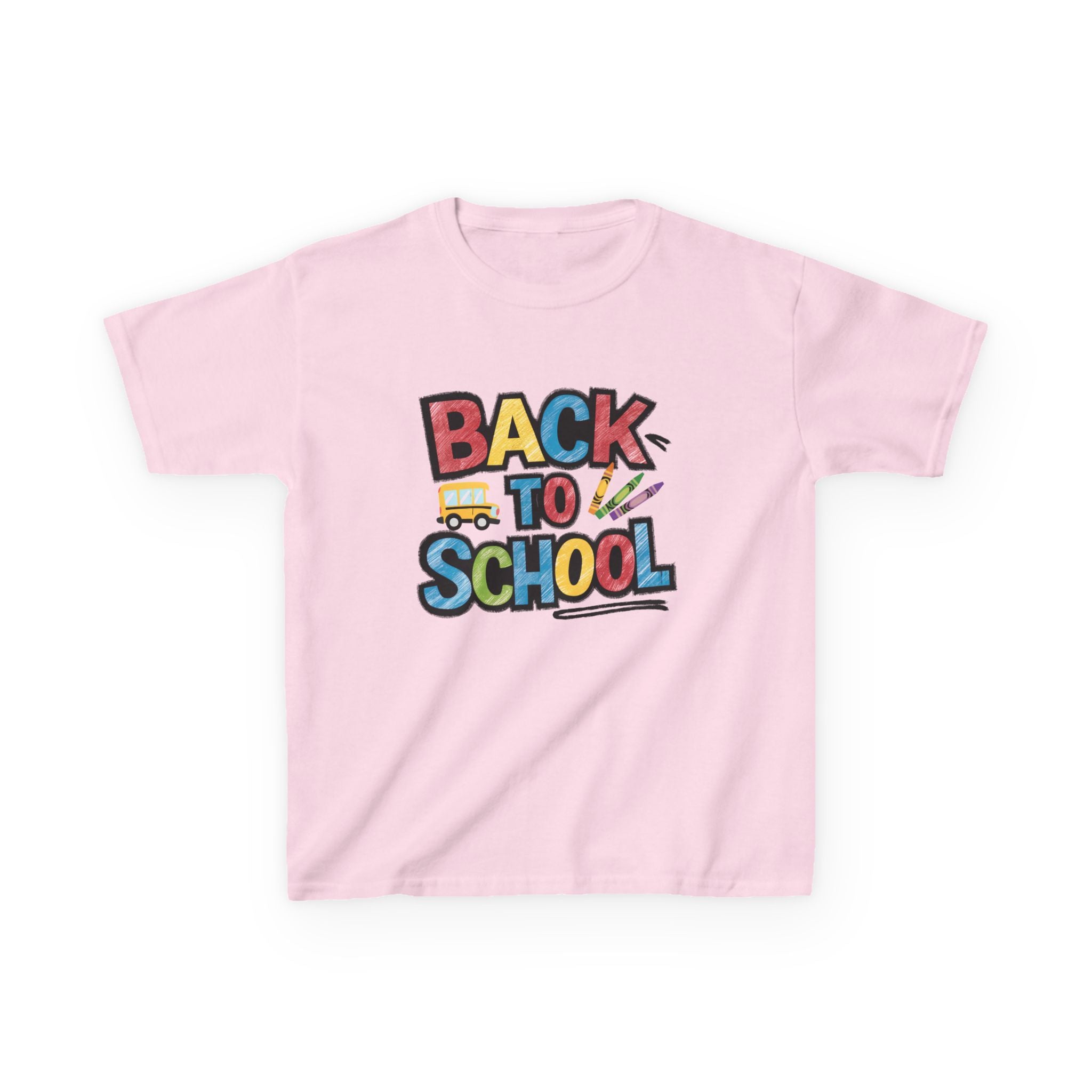Back to School Kids T-Shirt — Colorful Retro School Design