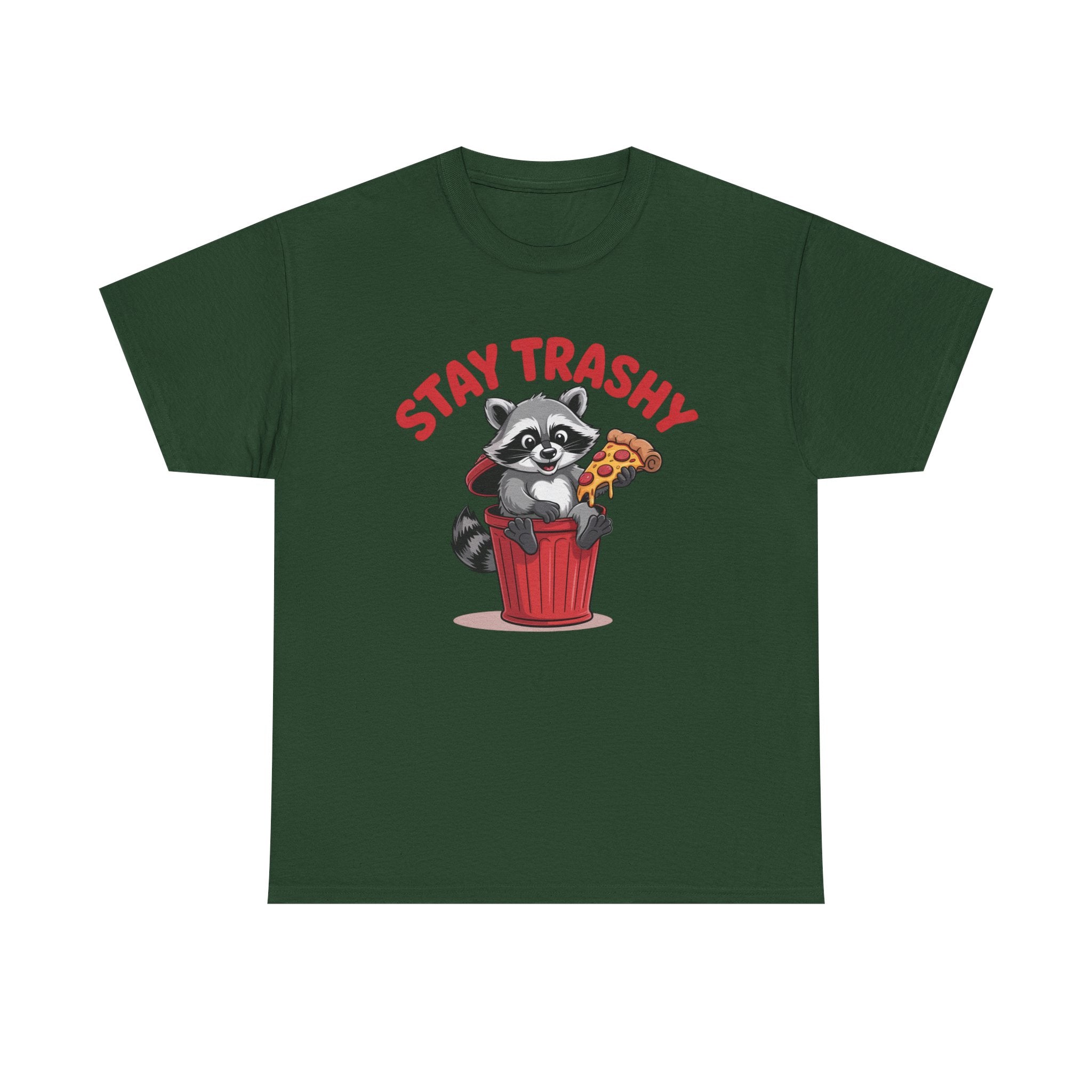 Funny Raccoon T-Shirt — Stay Trashy Humor Gift Tee for Women