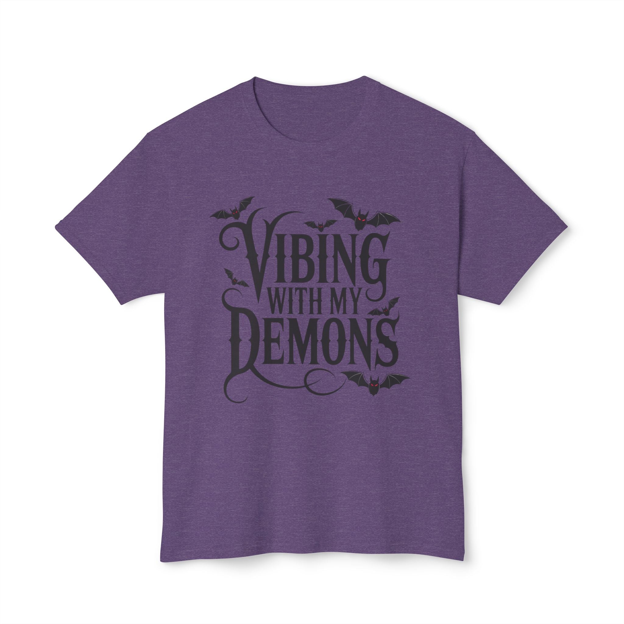 Funny Gothic Halloween T-Shirt — Vibing With My Demons Dark Humor Gift Tee