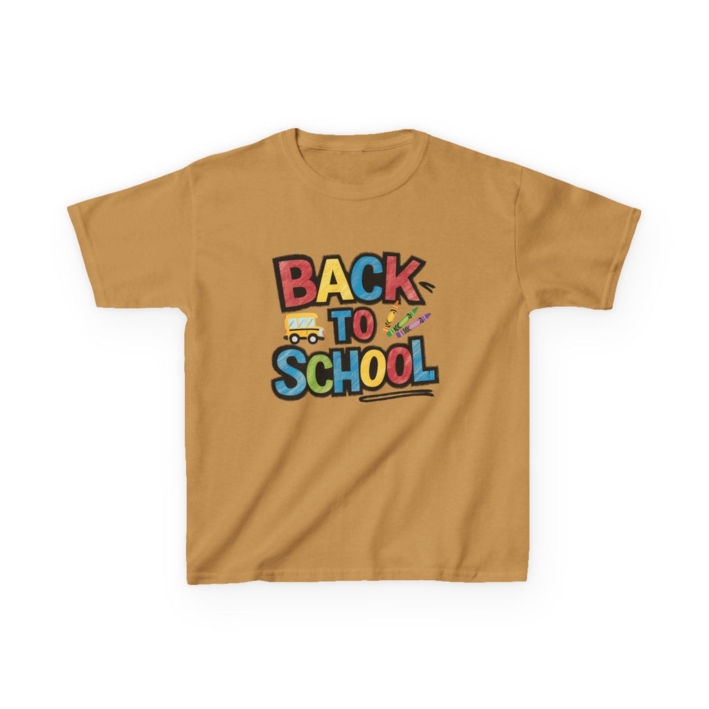 Back to School Kids T-Shirt — Colorful Retro School Design