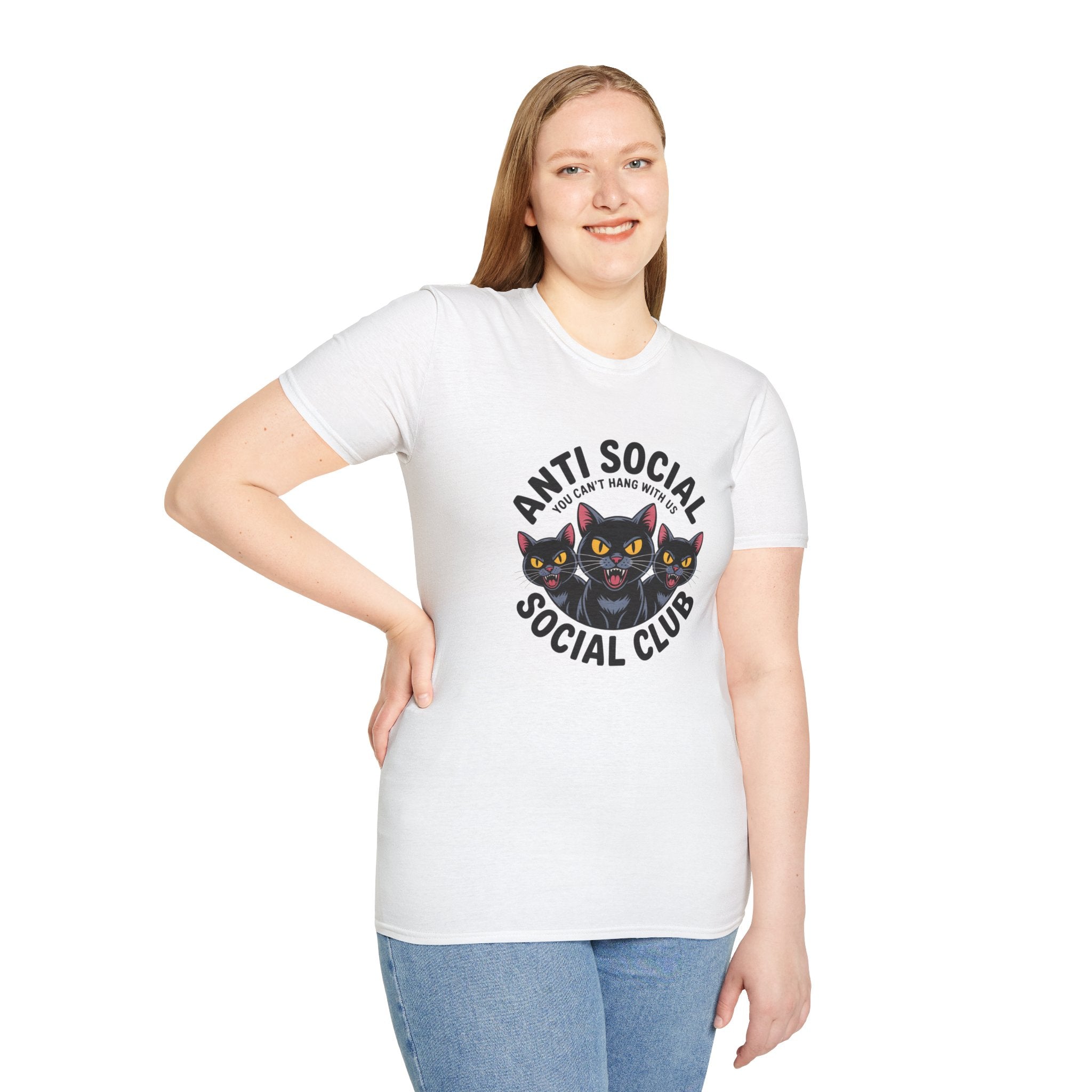 Anti Social Social Club Cat T-Shirt — "You Can't Hang With Us" Graphic Tee