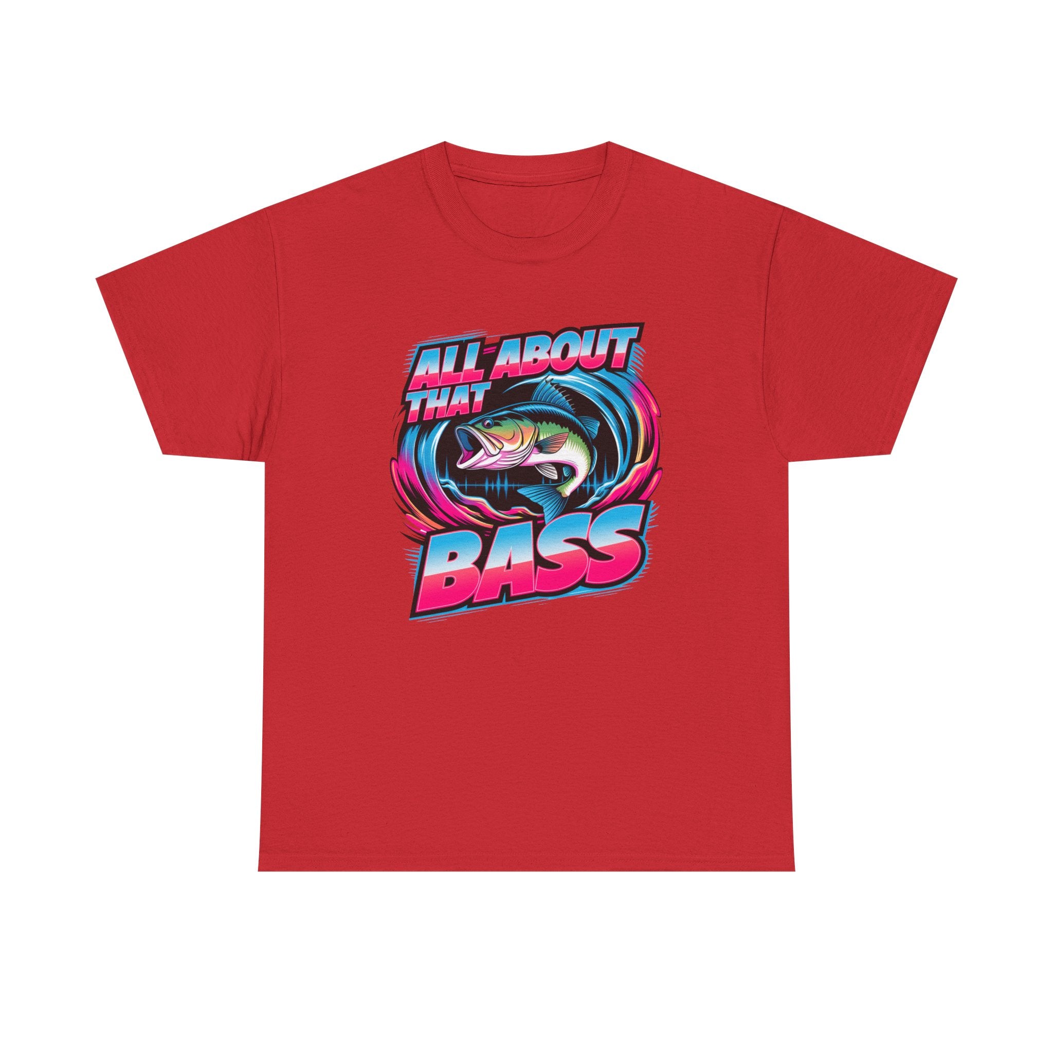 Bass Fishing T-Shirt — "All About That Bass" Retro Graphic Tee