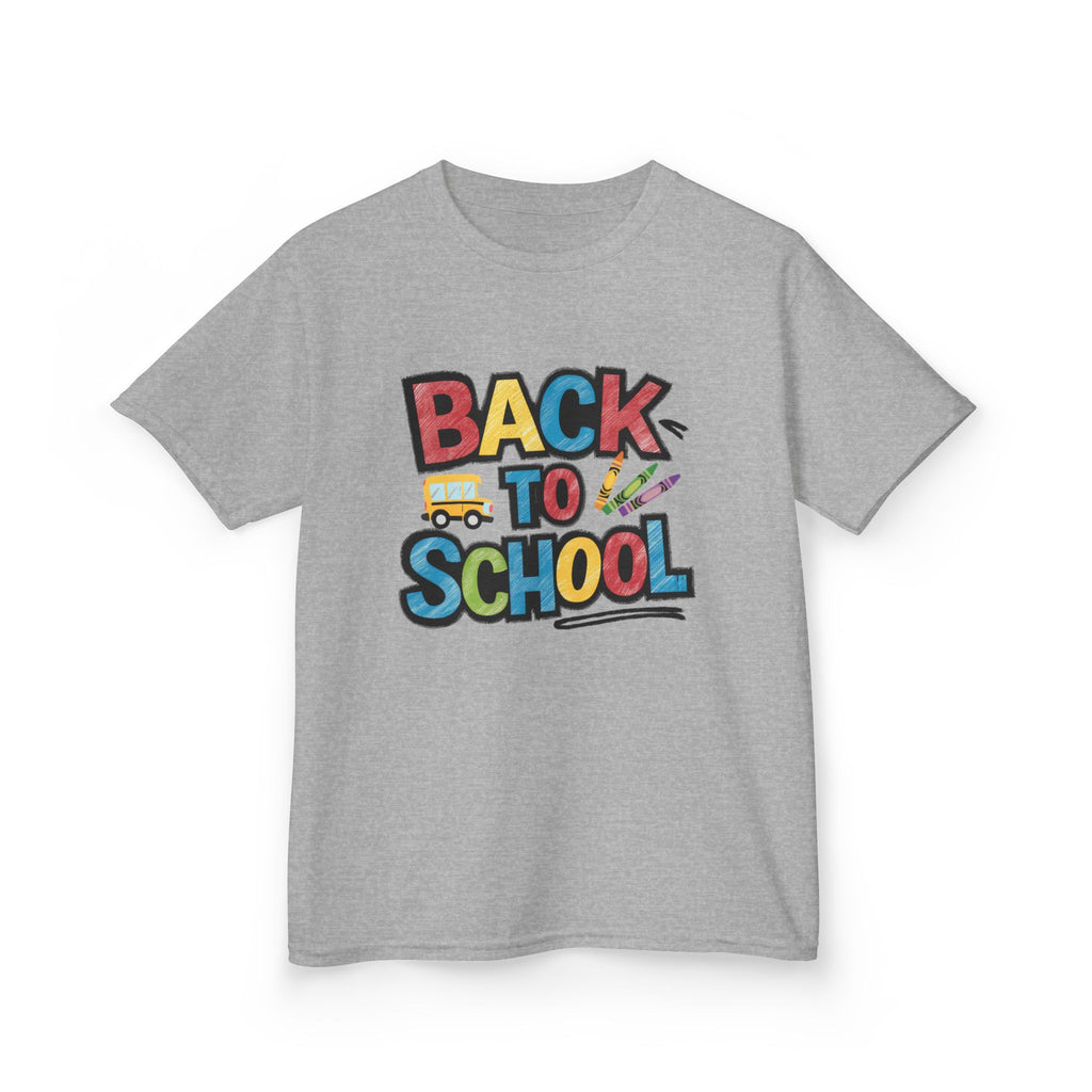 Back to School Kids T-Shirt — Colorful Retro School Design