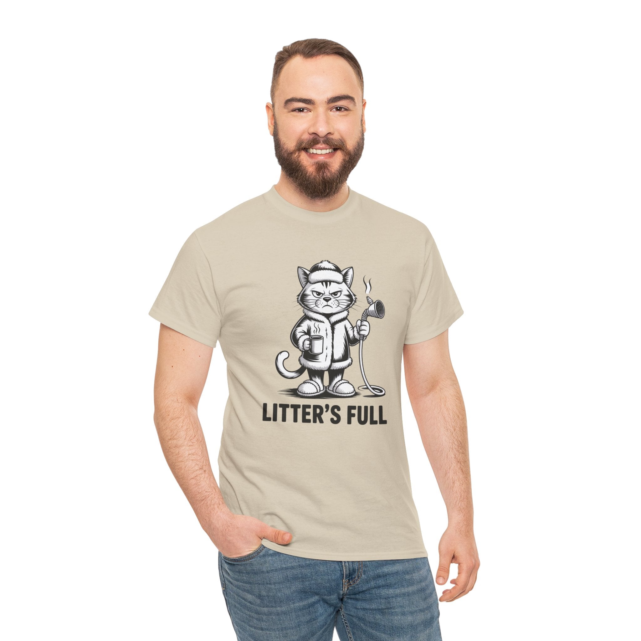 Cat Litter's Full Tee — Funny Cat Graphic T-Shirt