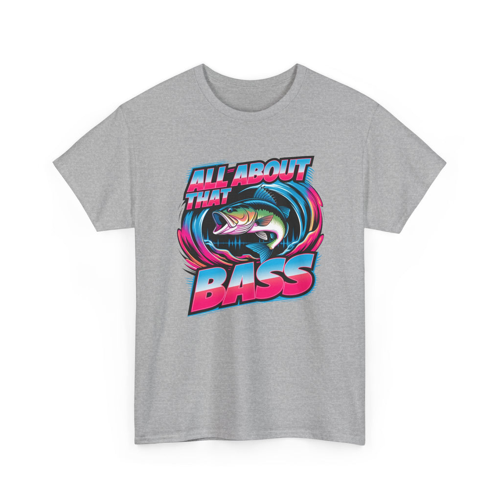 Bass Fishing T-Shirt — "All About That Bass" Retro Graphic Tee