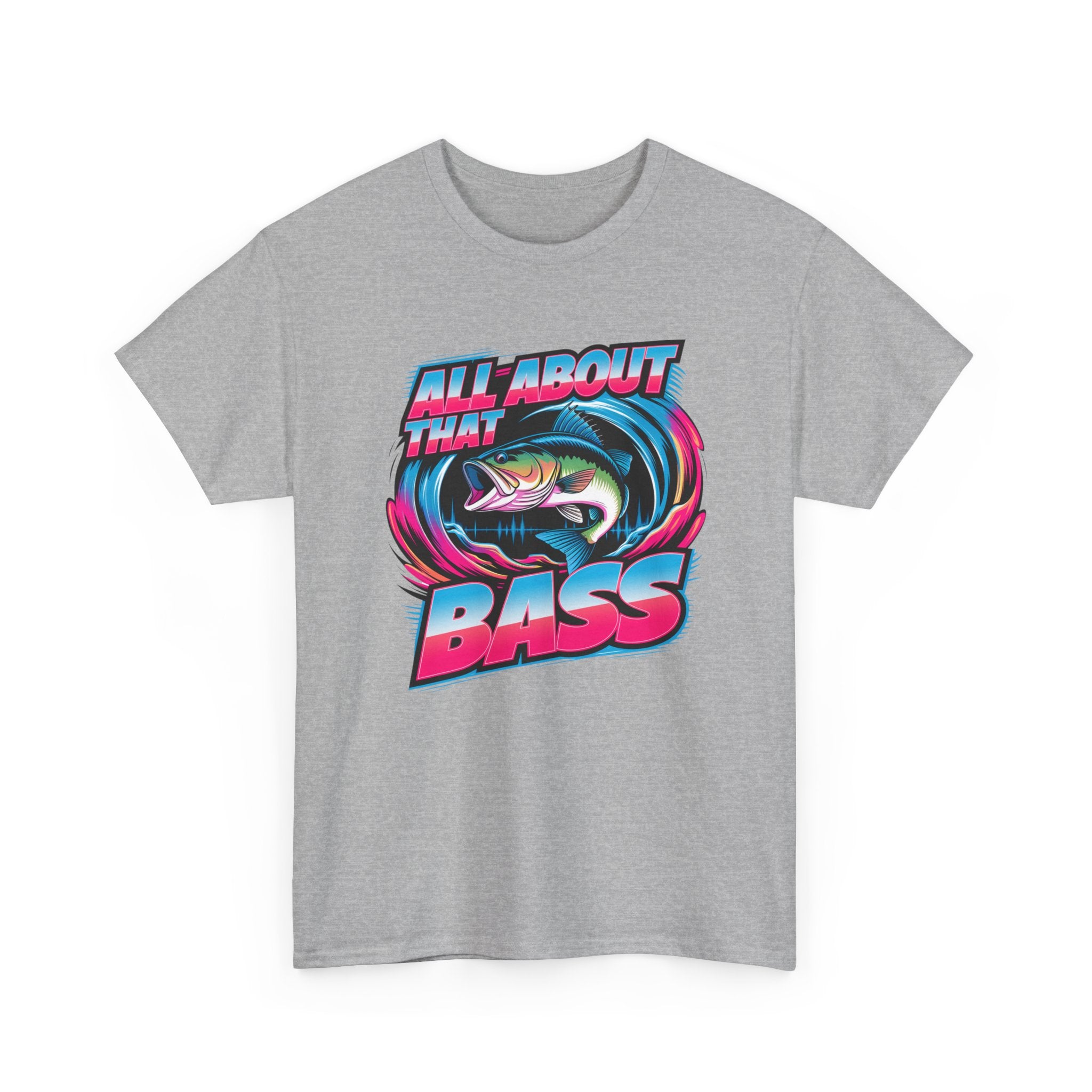 Bass Fishing T-Shirt — "All About That Bass" Retro Graphic Tee
