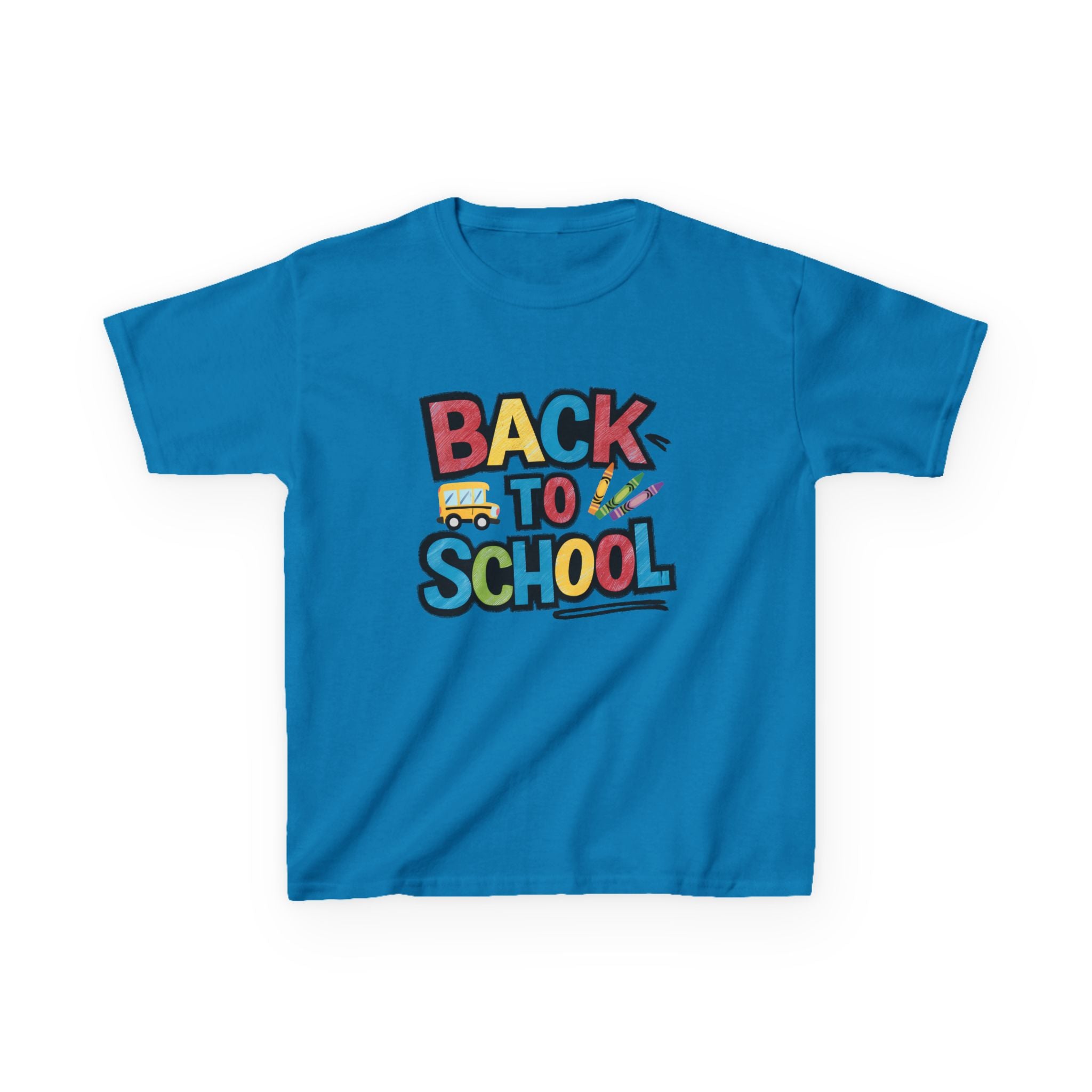 Back to School Kids T-Shirt — Colorful Retro School Design