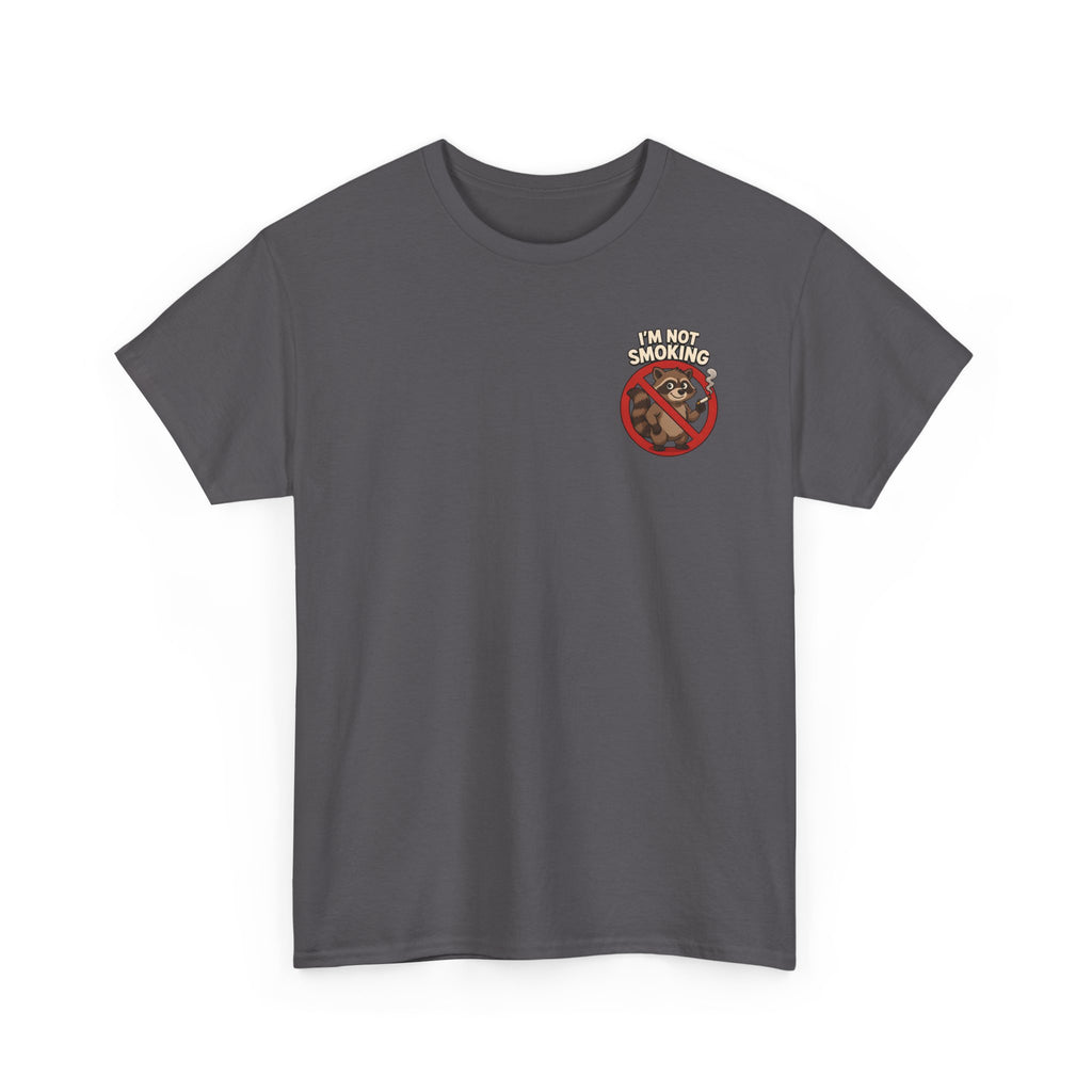 Graphic Tee — "What Are You Looking At?" Raccoon Illustration T-Shirt