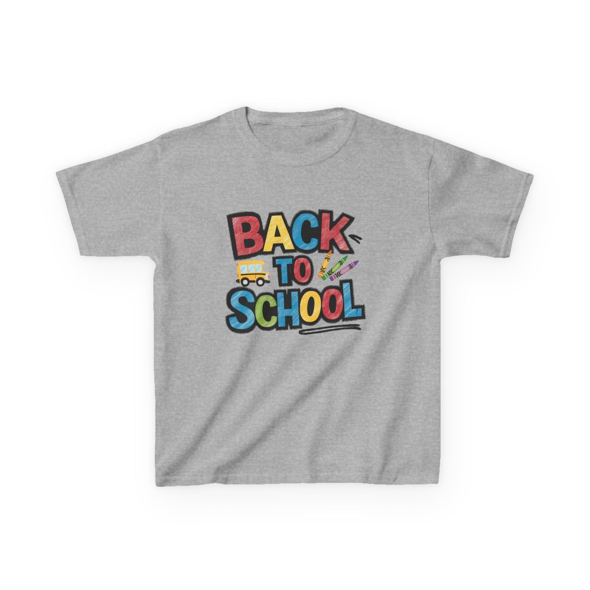 Back to School Kids T-Shirt — Colorful Retro School Design