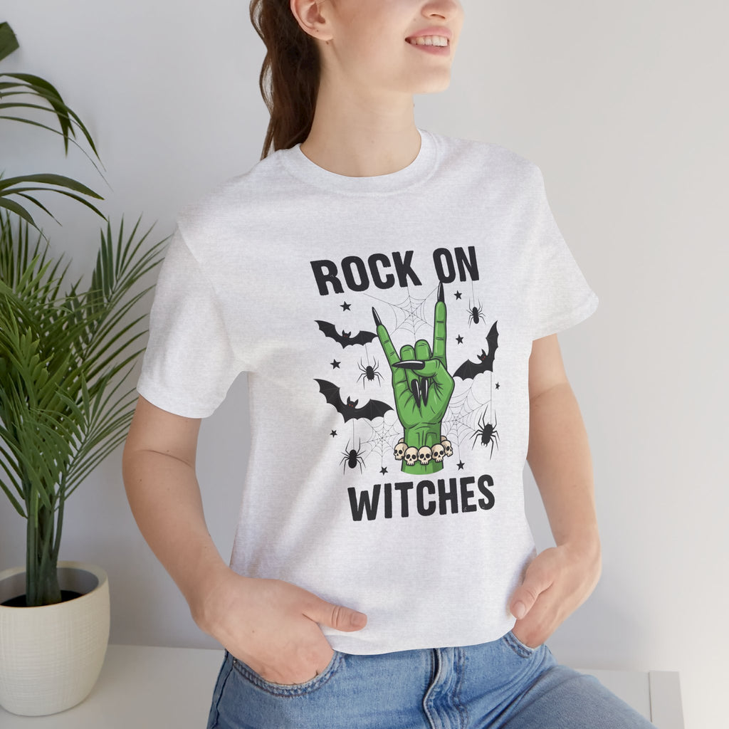 Rock On Witches T-Shirt — Halloween Witch Hand Graphic Tee