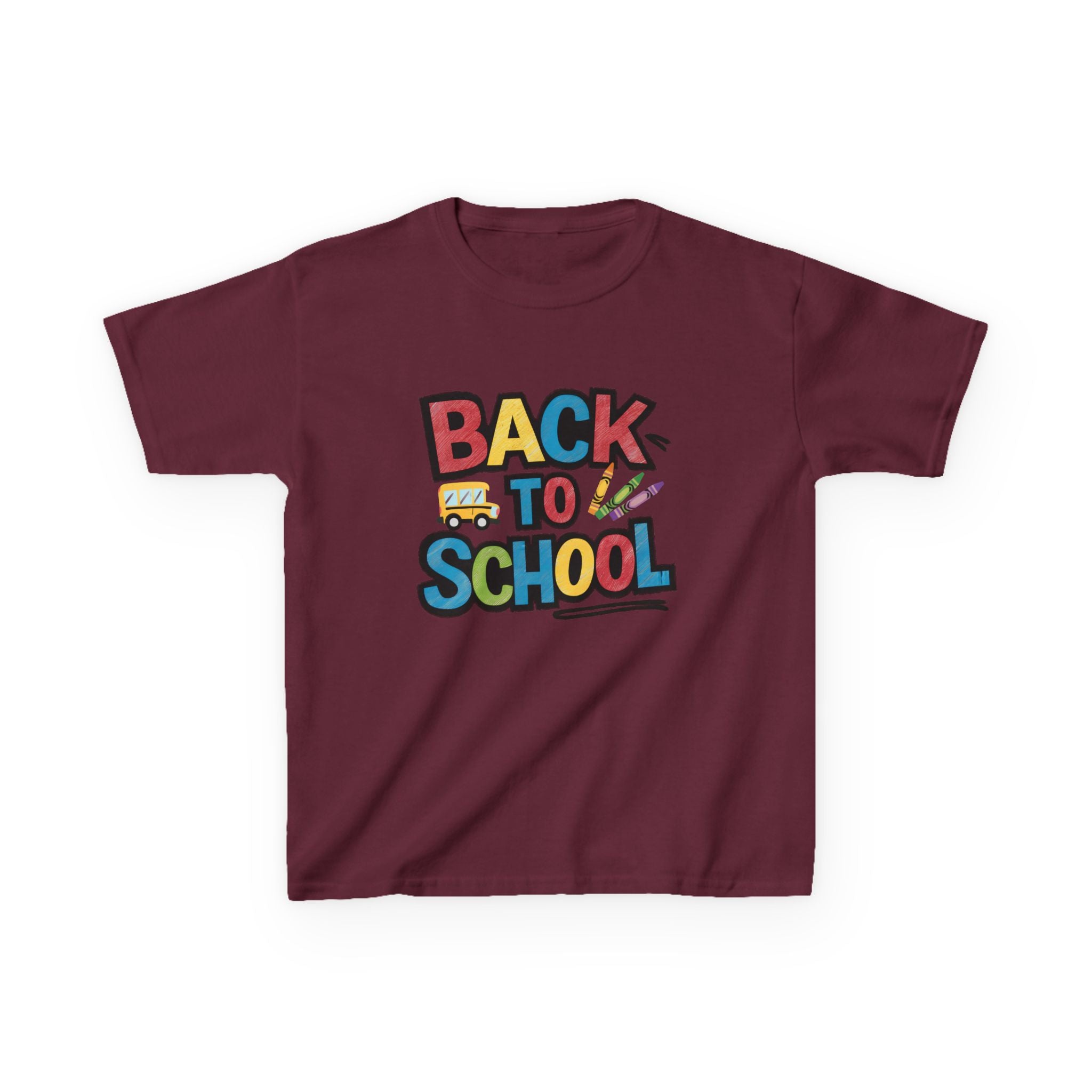 Back to School Kids T-Shirt — Colorful Retro School Design