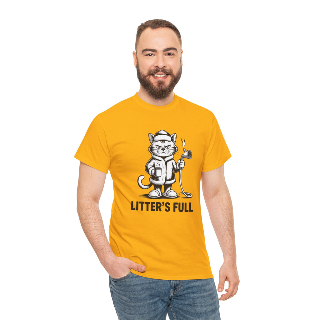 Cat Litter's Full Tee — Funny Cat Graphic T-Shirt