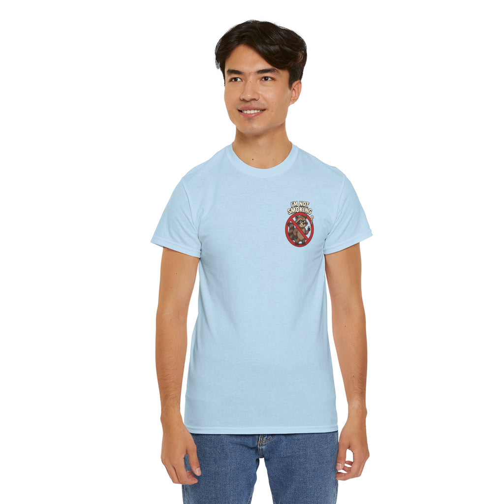 Graphic Tee — "What Are You Looking At?" Raccoon Illustration T-Shirt