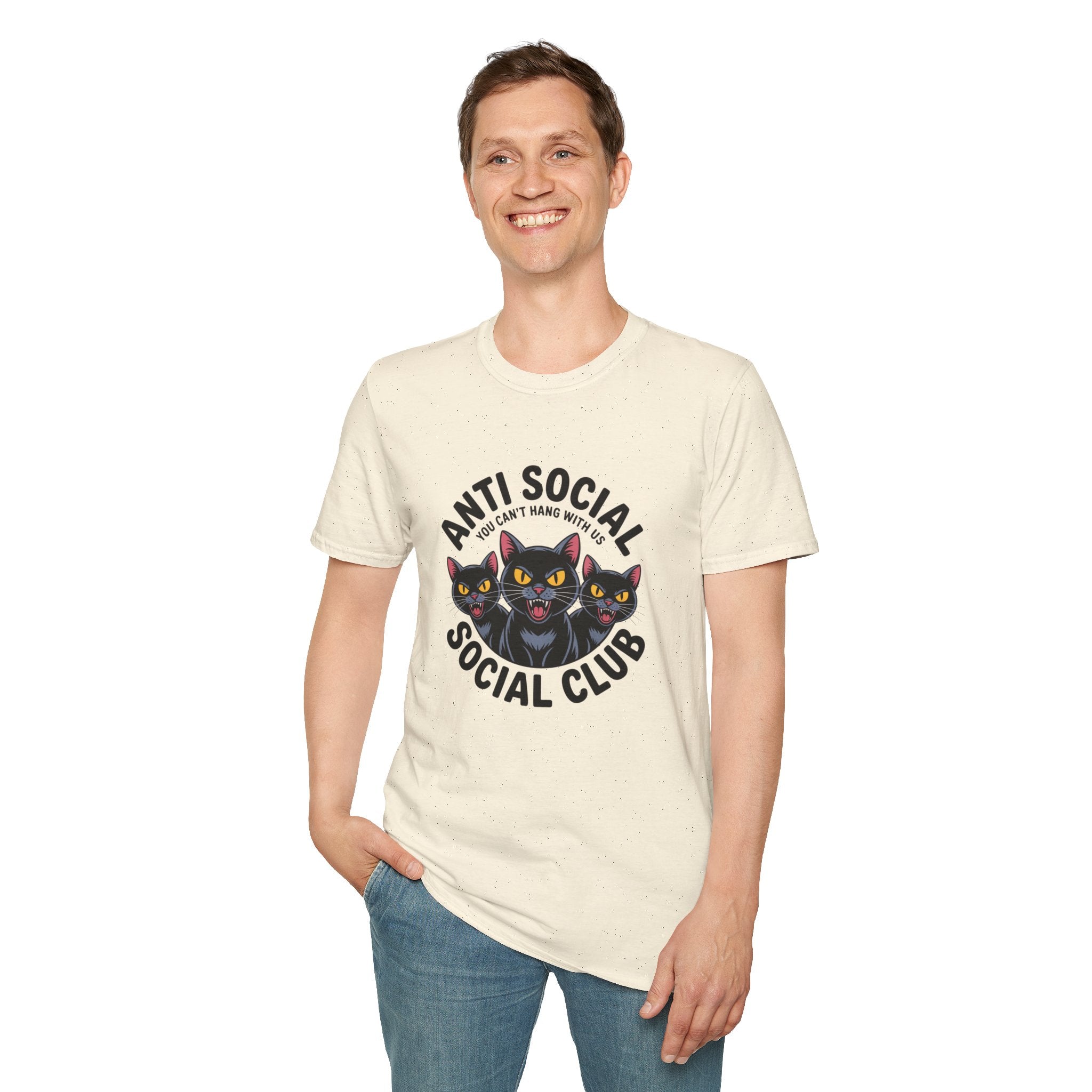 Anti Social Social Club Cat T-Shirt — "You Can't Hang With Us" Graphic Tee