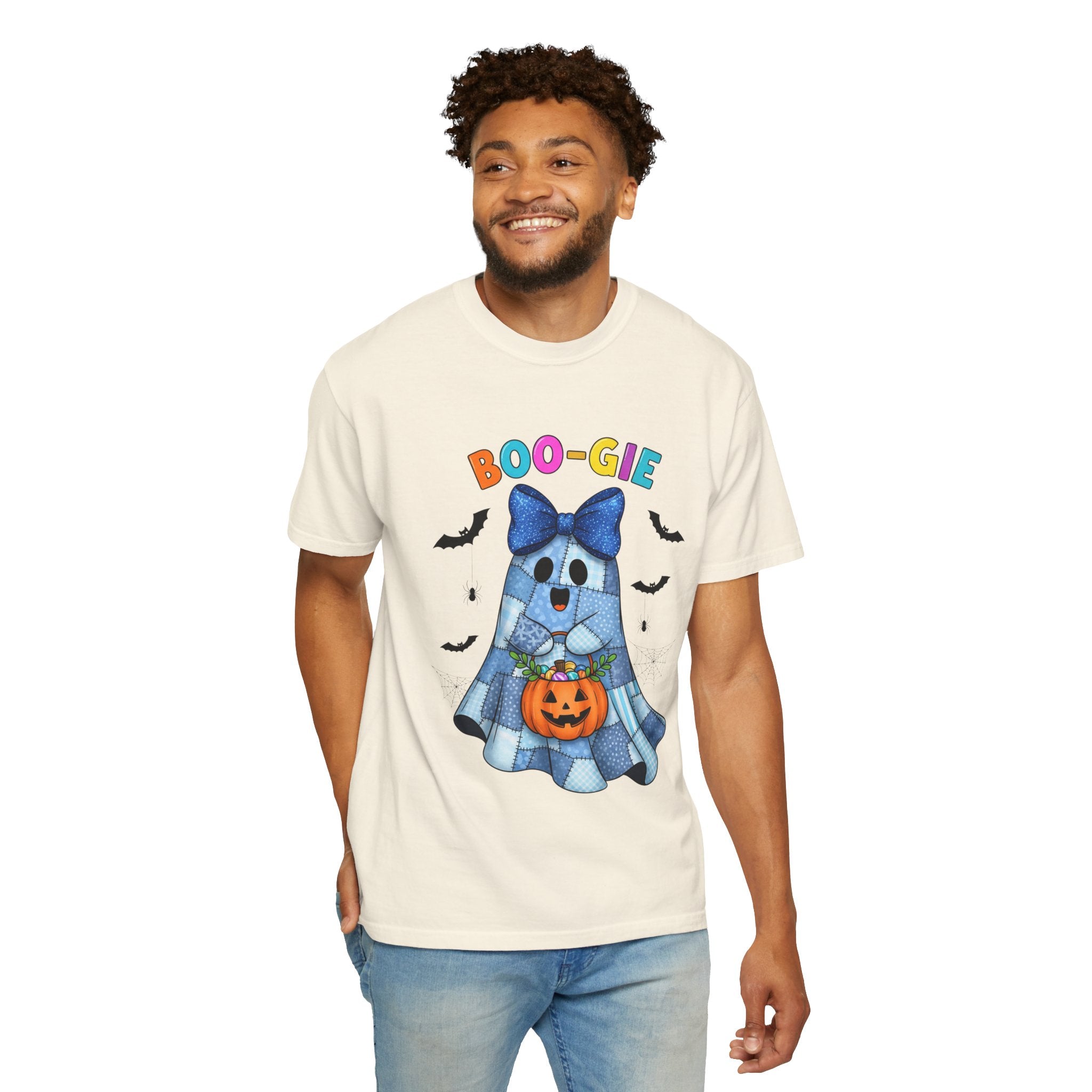 Boo-gie Ghost Halloween T-Shirt — Cute Trick-or-Treat Pumpkin Design