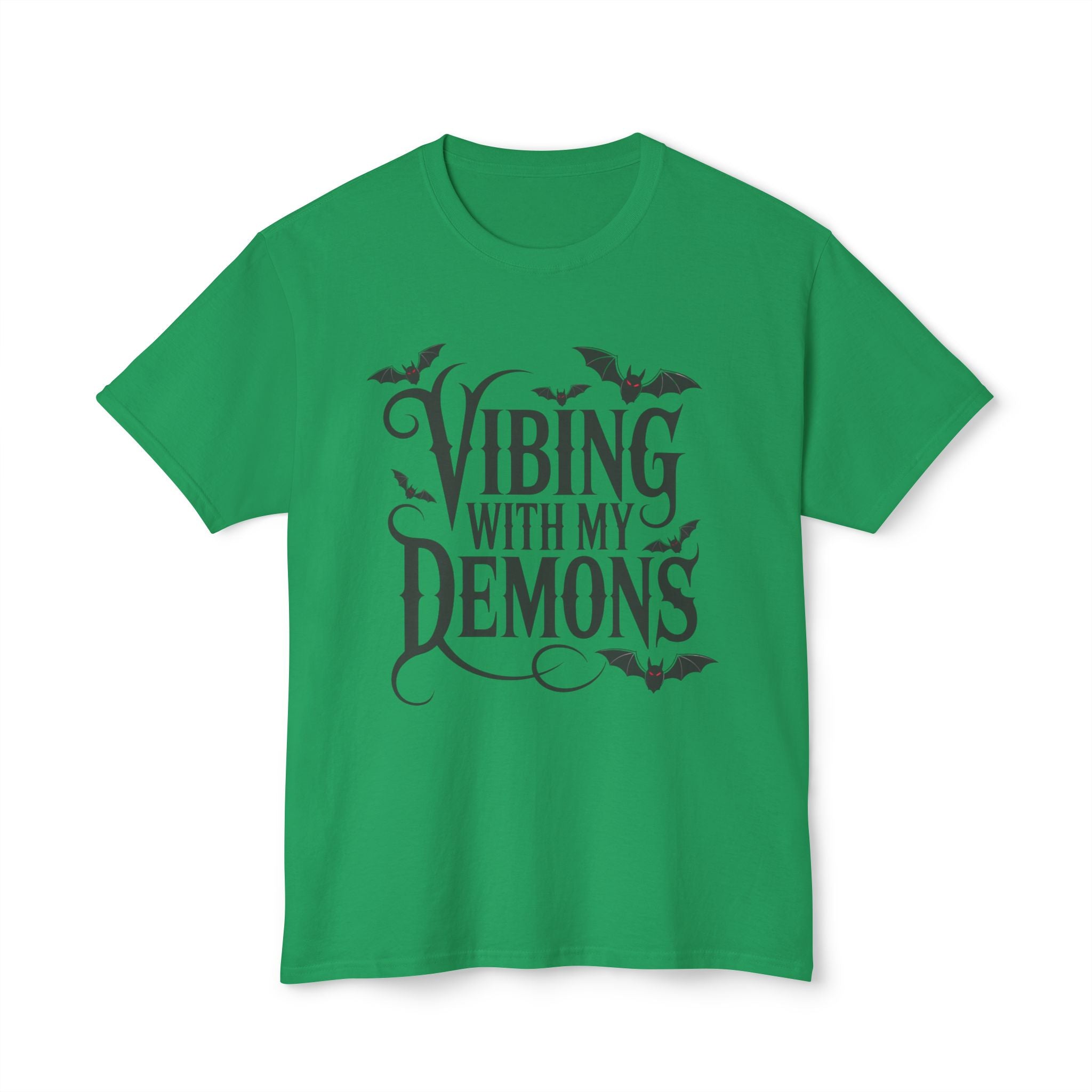 Funny Gothic Halloween T-Shirt — Vibing With My Demons Dark Humor Gift Tee