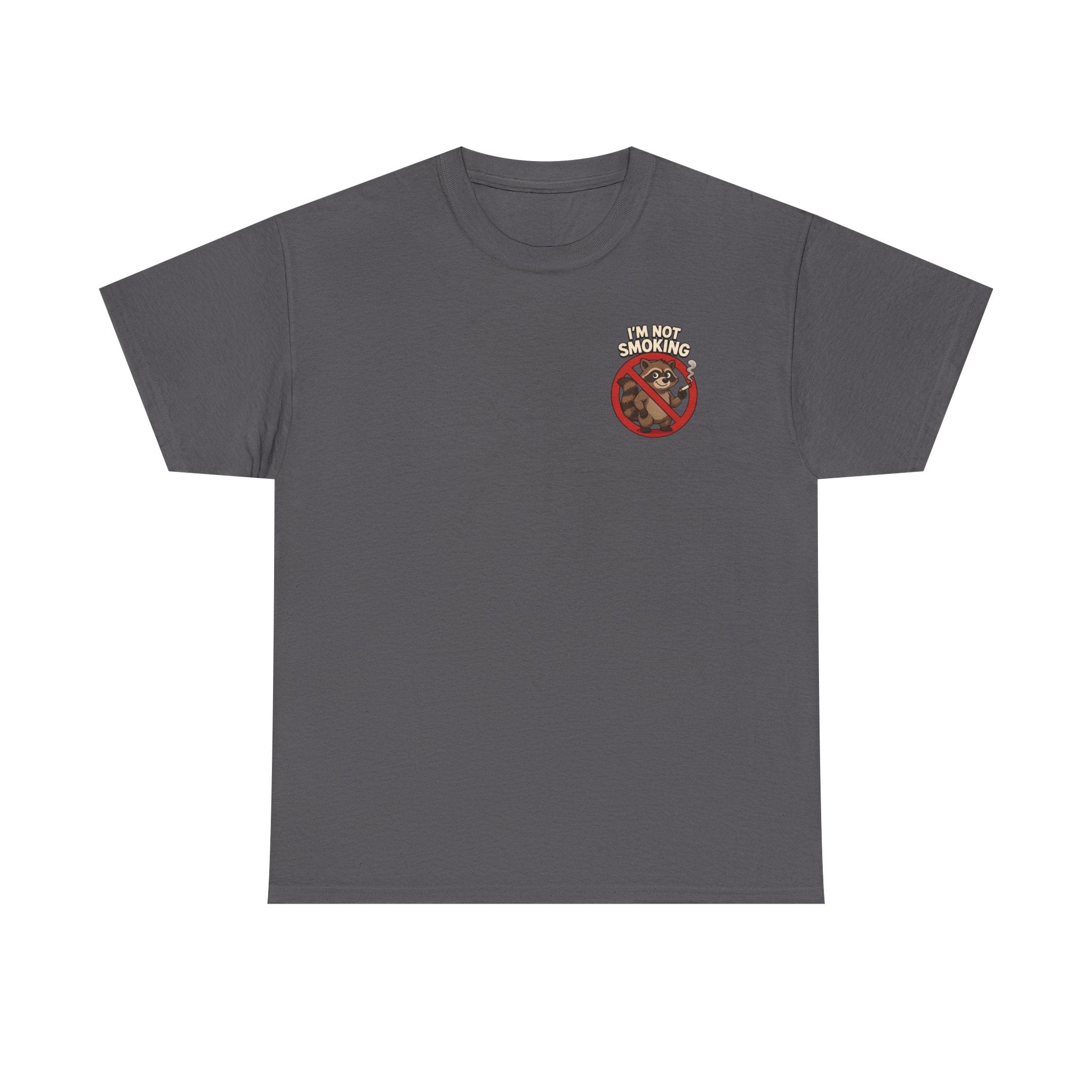 Graphic Tee — "What Are You Looking At?" Raccoon Illustration T-Shirt