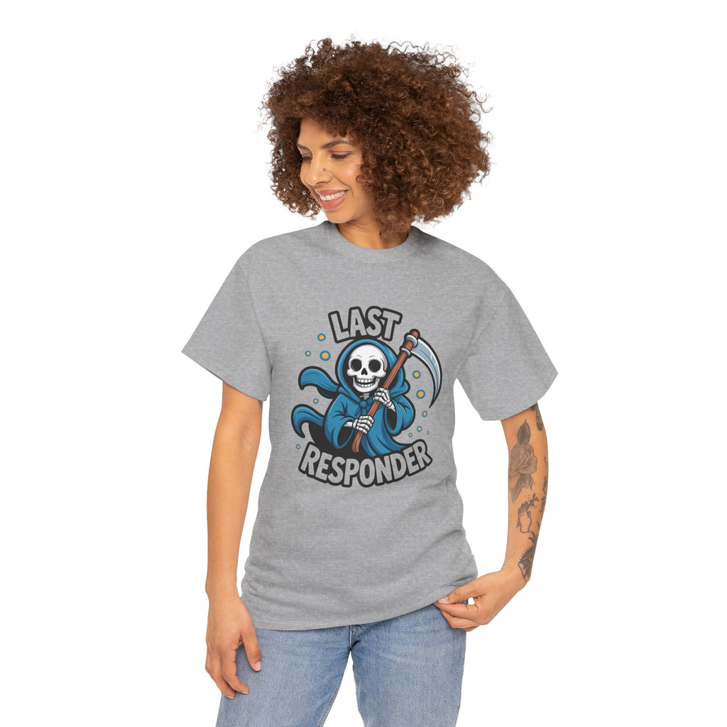 T-Shirt — "Last Responder" Grim Reaper Graphic Tee