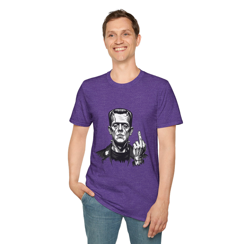 Frankenstein Middle Finger T-Shirt — Funny Gothic Monster Tee