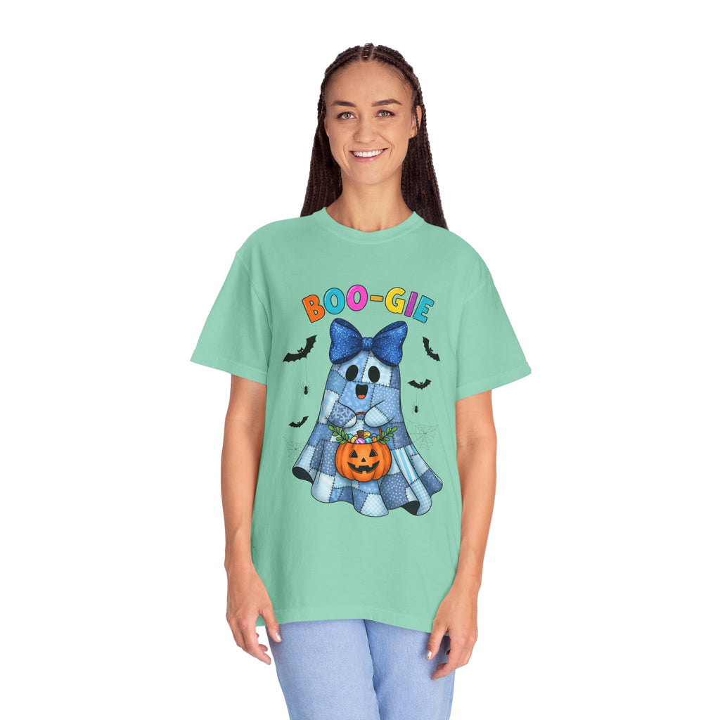 Boo-gie Ghost Halloween T-Shirt — Cute Trick-or-Treat Pumpkin Design