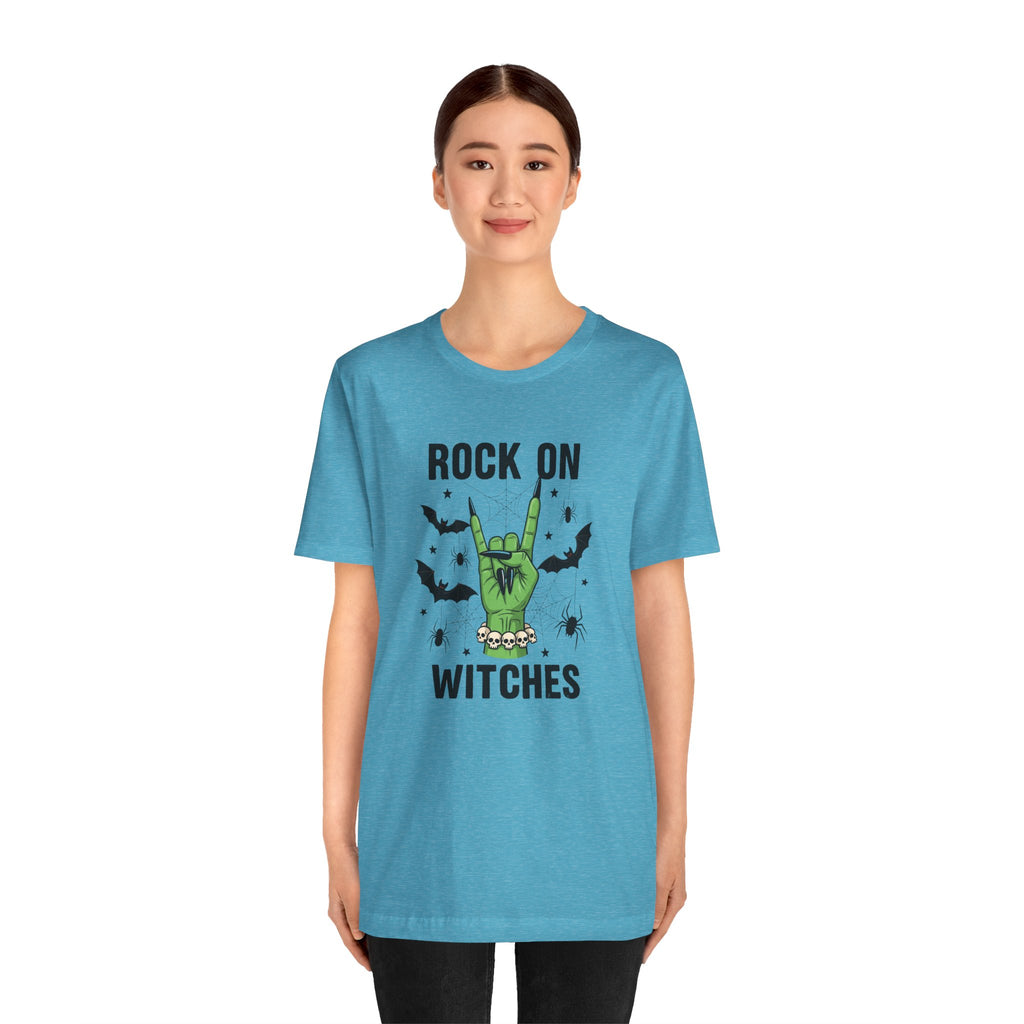 Rock On Witches T-Shirt — Halloween Witch Hand Graphic Tee