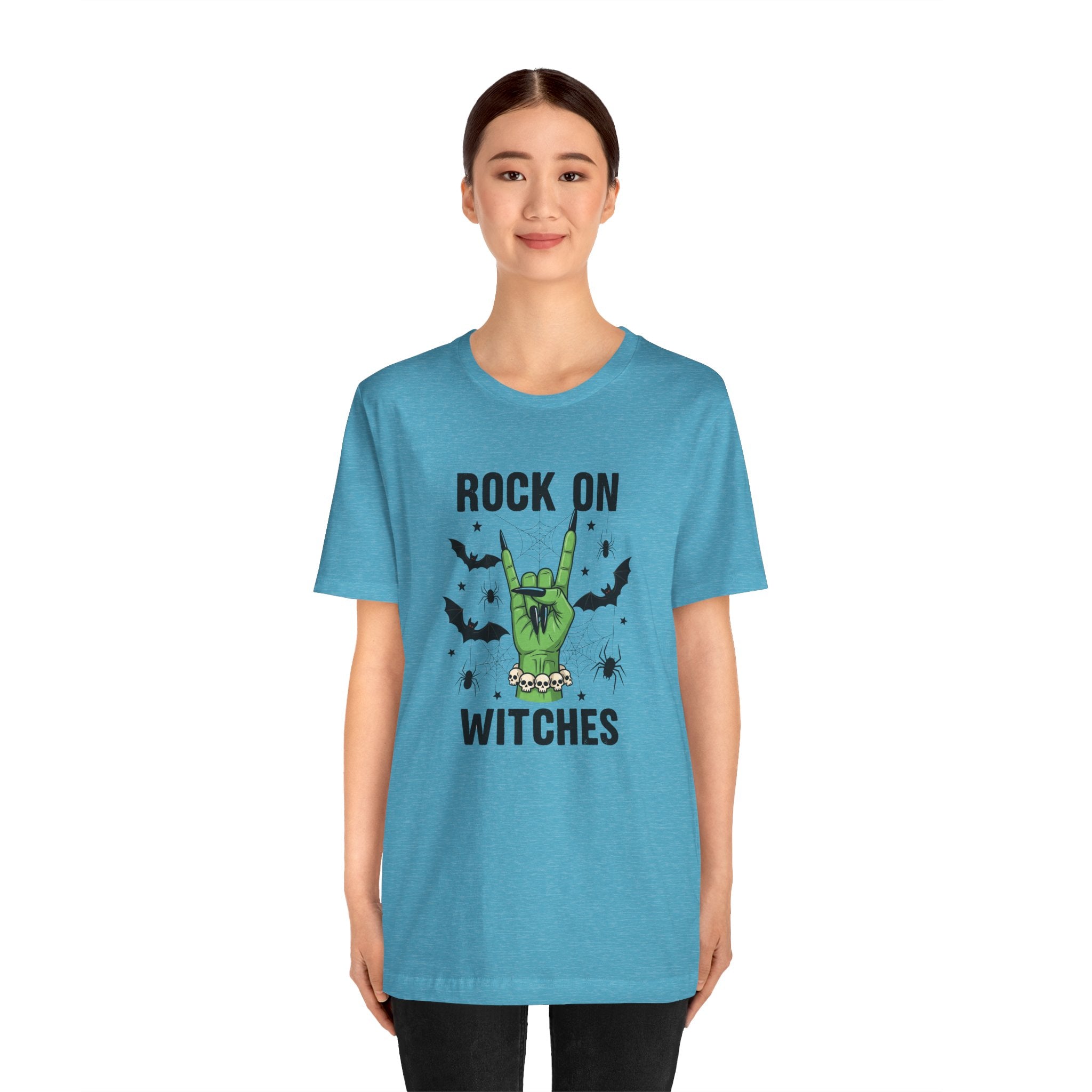 Rock On Witches T-Shirt — Halloween Witch Hand Graphic Tee